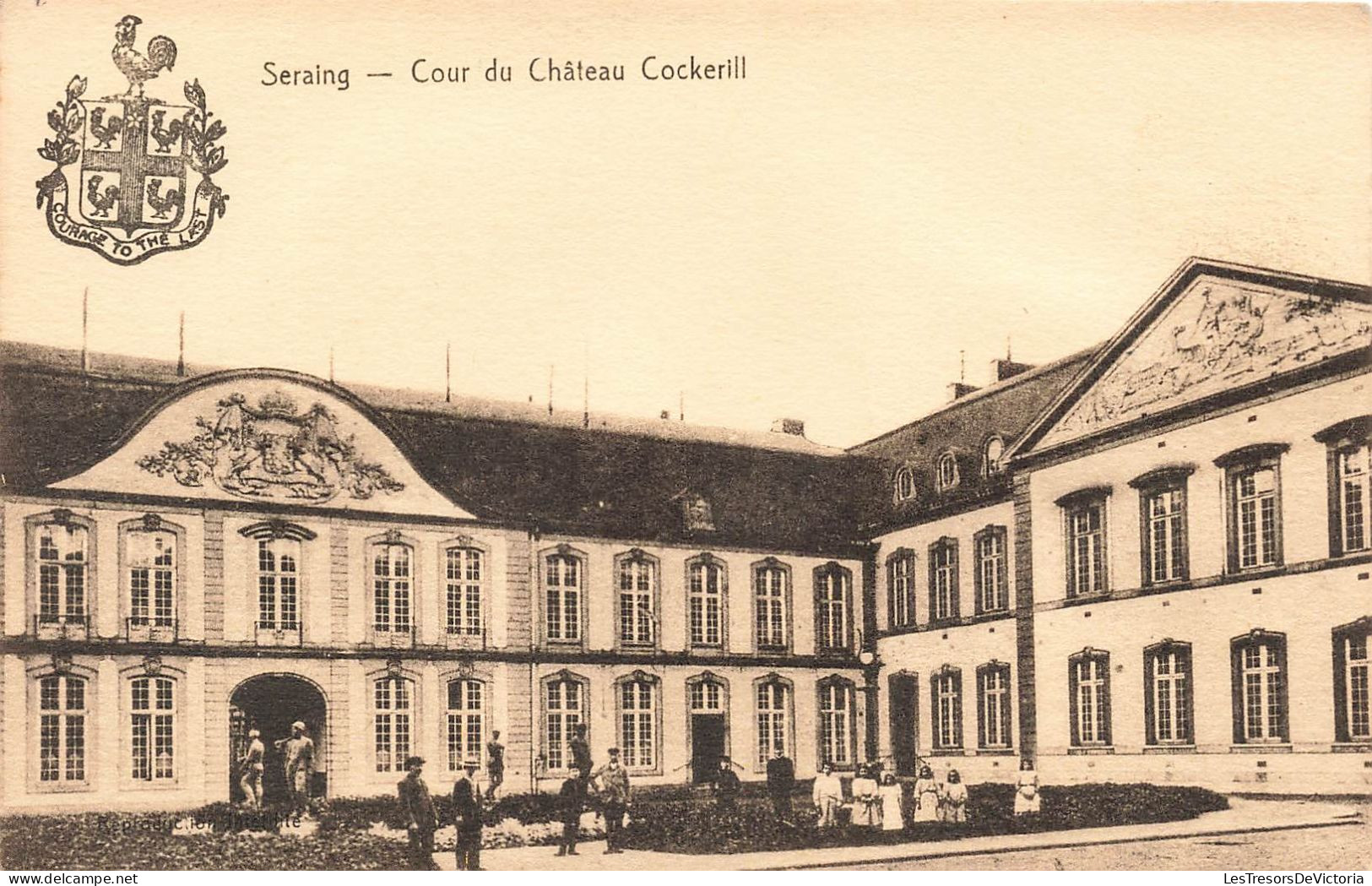 BELGIQUE - Seraing - Cour Du Château Cockerill - Vue De L'extérieur Du Château - Carte Postale Ancienne - Seraing