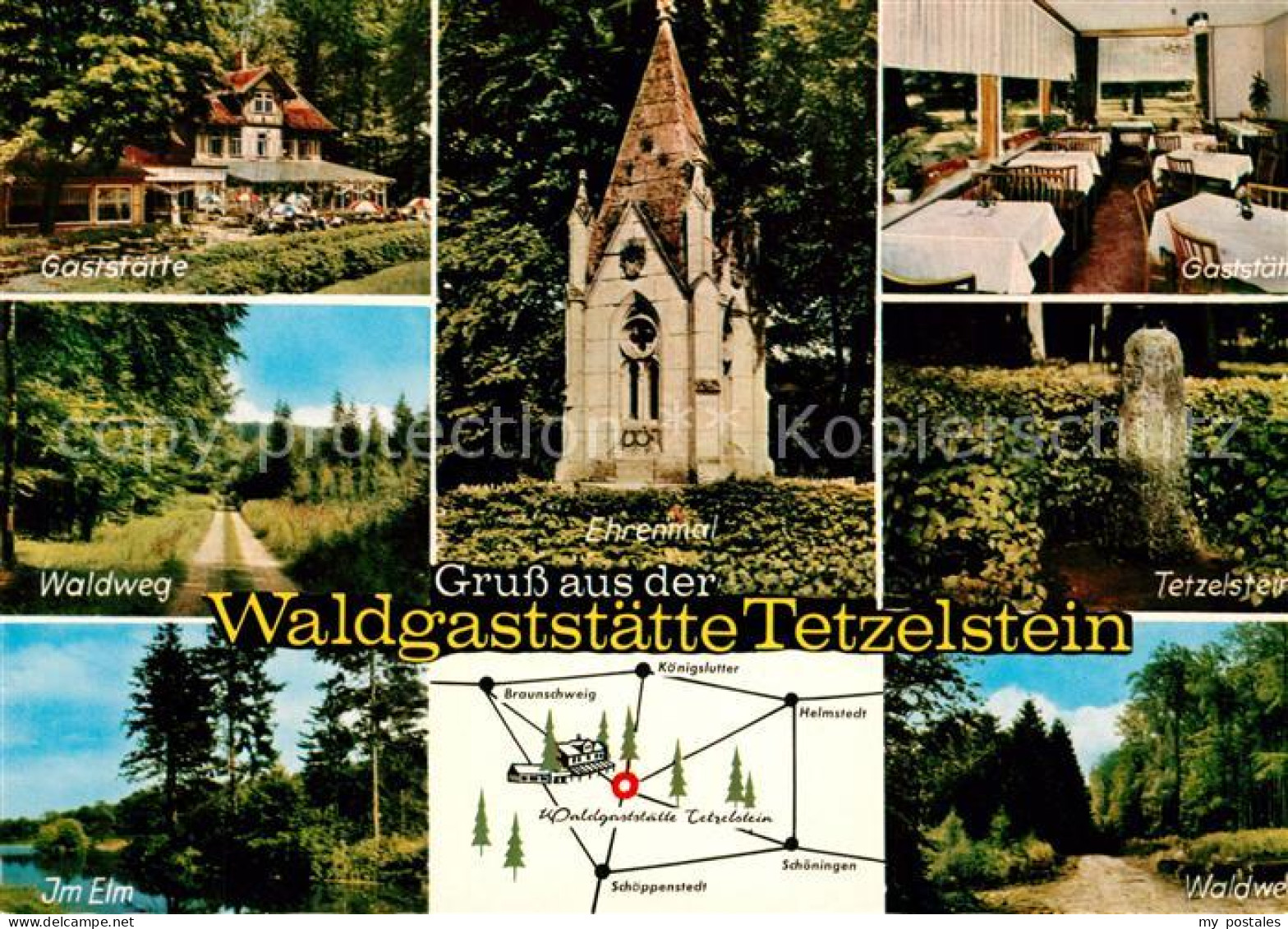 73168729 Koenigslutter Elm Waldgaststaette Tetzelstein Ehrenmal Elm  Koenigslutt - Koenigslutter