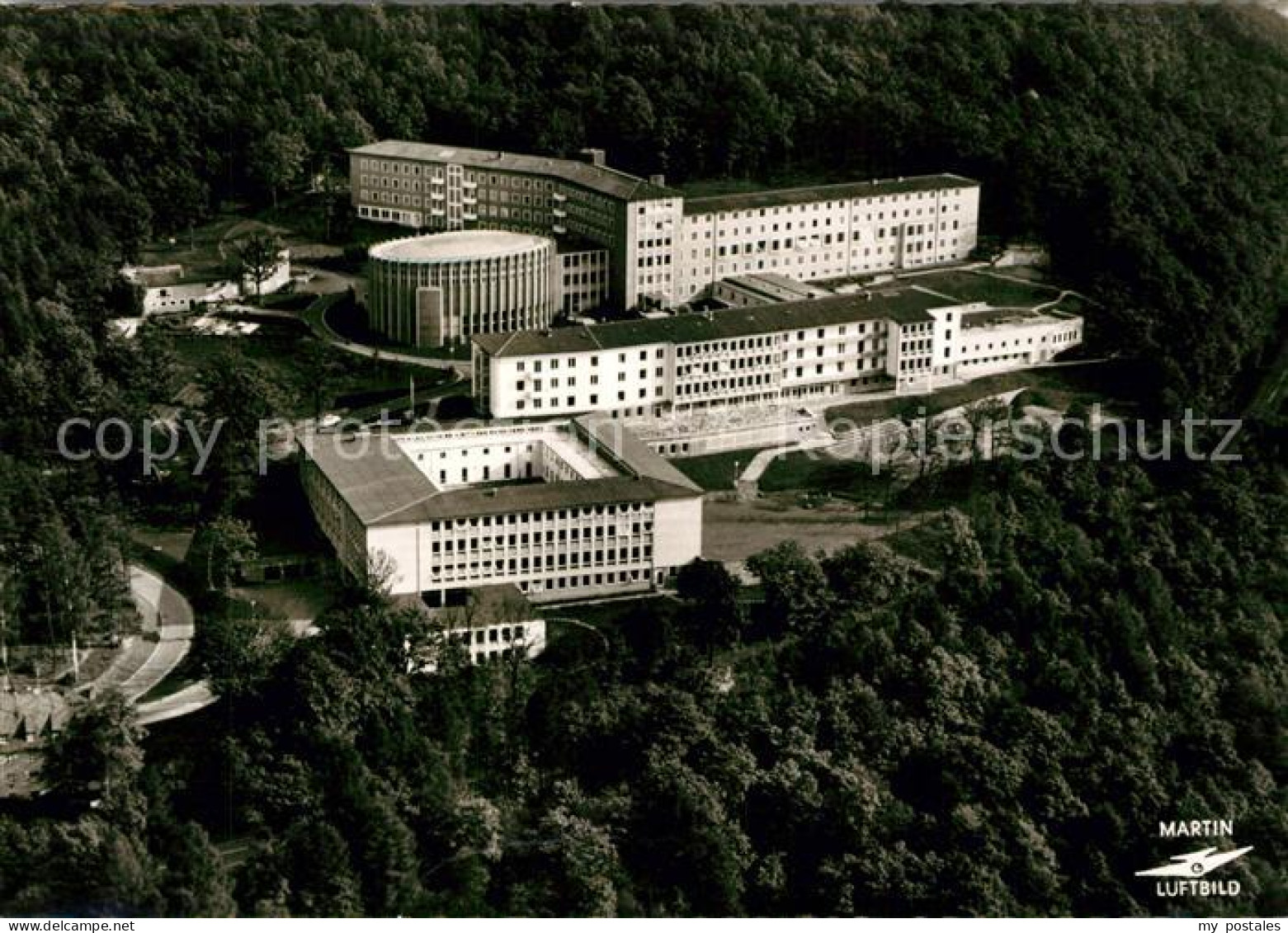 73168565 Gemuenden Main Provinzhaus Der Kreuzschwestern Mit Schule Fliegeraufnah - Gemuenden