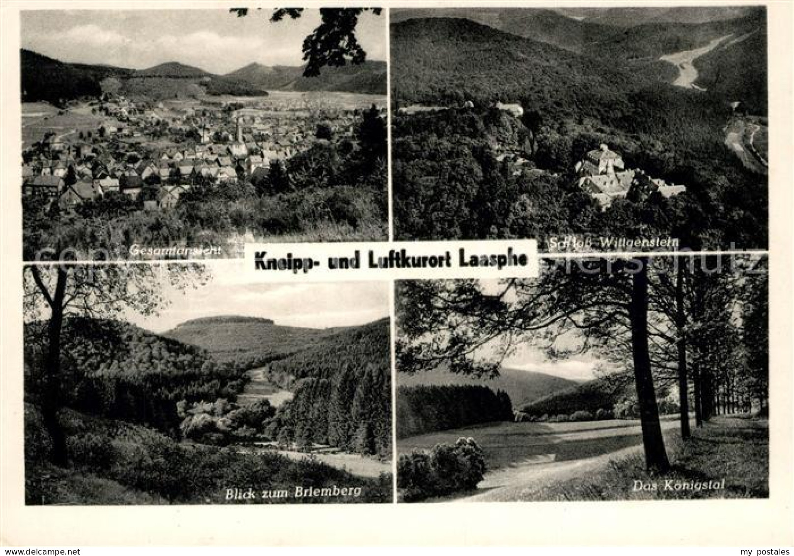 73168562 Laasphe Panorama Schloss Wittgenstein Briemberg Koenigstal Laasphe - Bad Laasphe