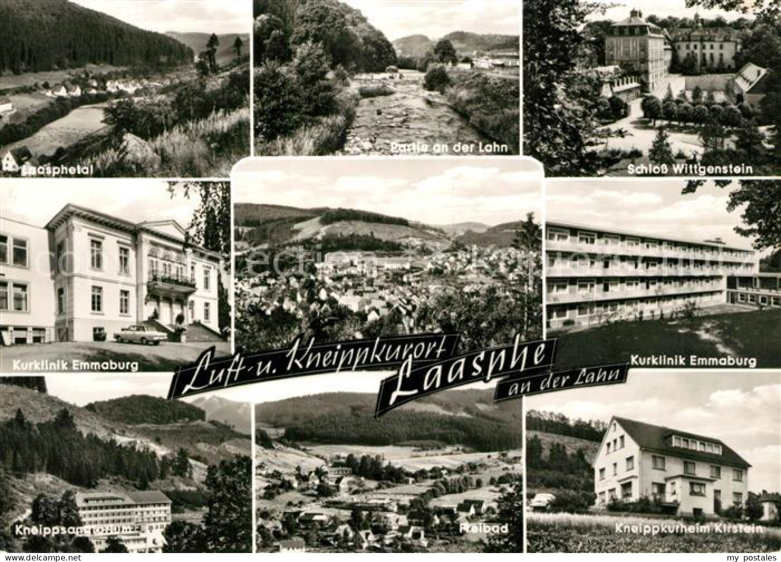 73168561 Laasphe Laasphetal Lahnpartie Schloss Wittgenstein Kurklinik Emmaburg K - Bad Laasphe