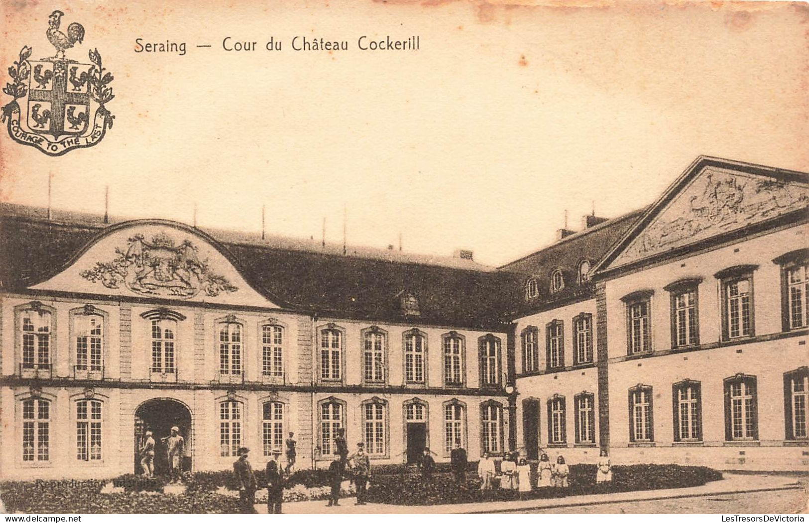 BELGIQUE - Seraing - Cour Du Château Cockerill - Vue Générale De L'extérieur - Carte Postale Ancienne - Seraing