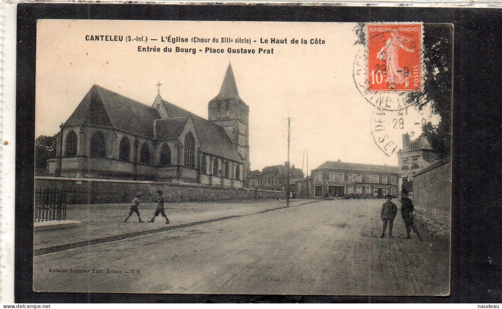 CANTELEU (76) L'Eglise - Le Haut De La Côte - Entrée Du Bourg - Canteleu