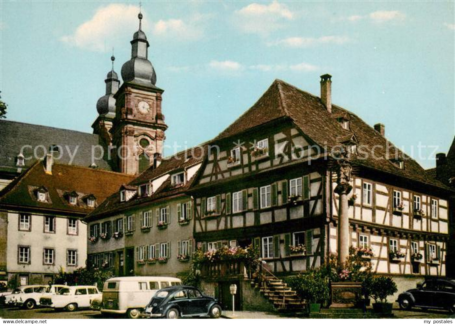 73168265 Amorbach Miltenberg Marktplatz Rathaus  - Amorbach