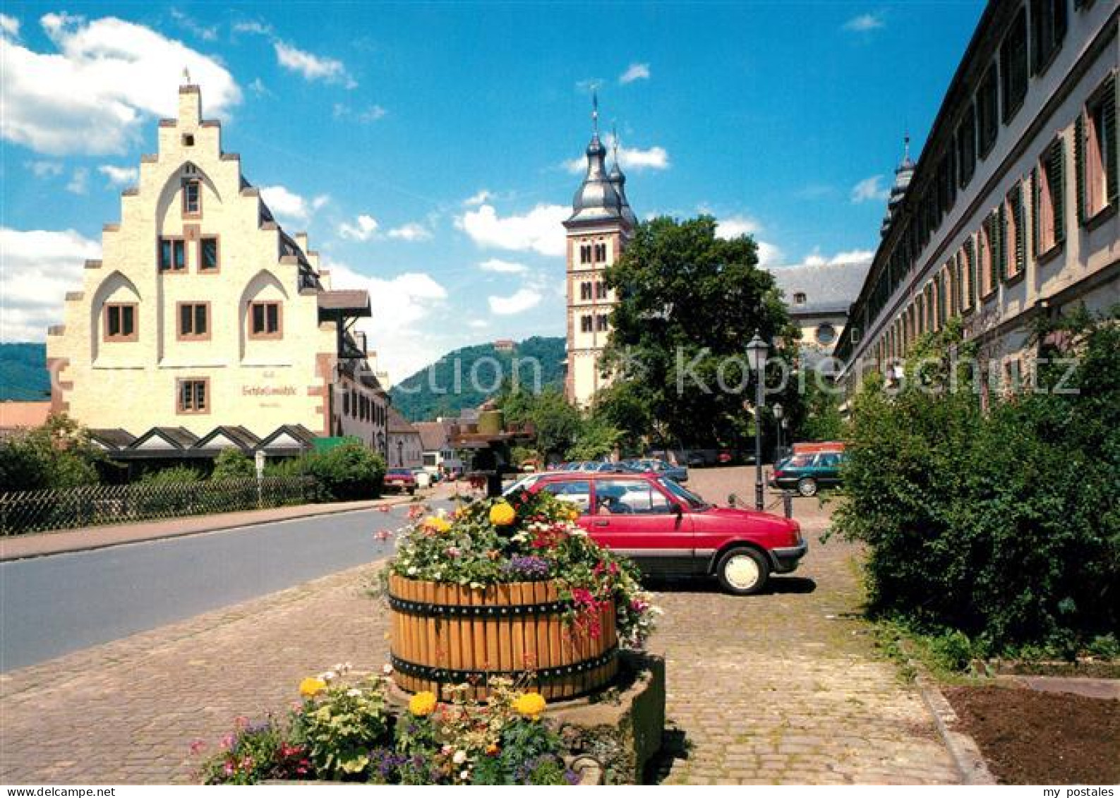 73168259 Amorbach Miltenberg Schlossmuehle Abteikirche  - Amorbach