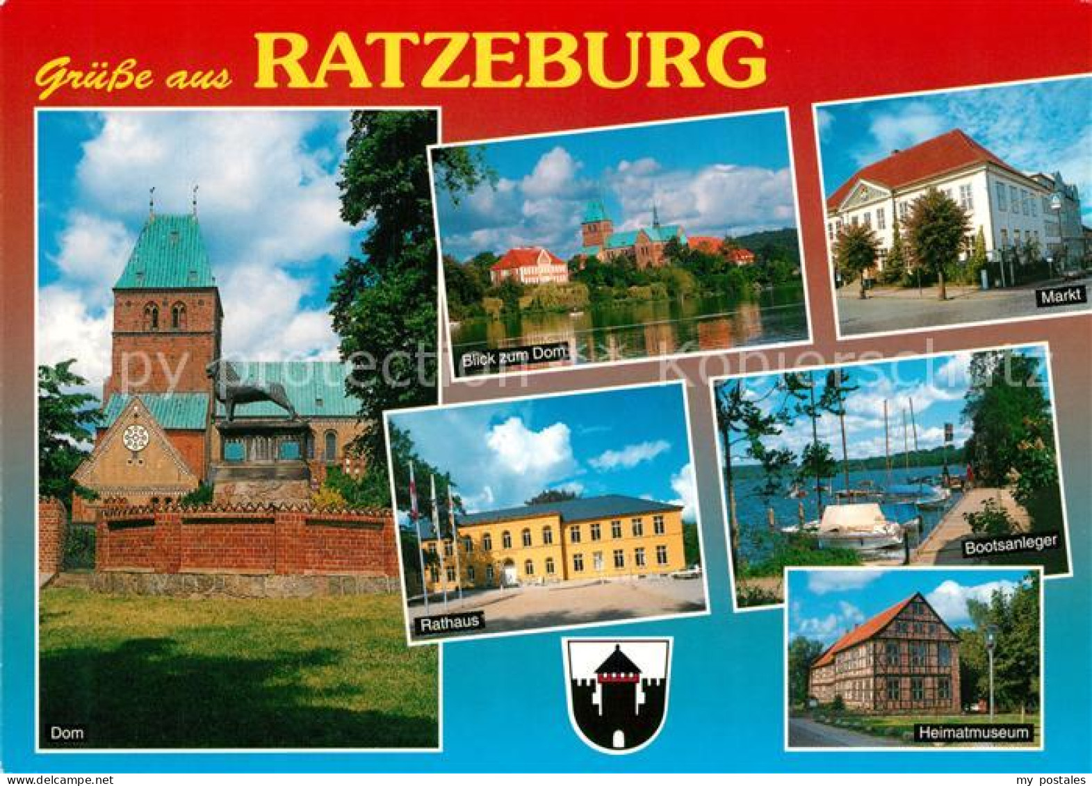 73168257 Ratzeburg Dom Rathaus Bootsanleger Heimatmuseum Markt  Ratzeburg - Ratzeburg