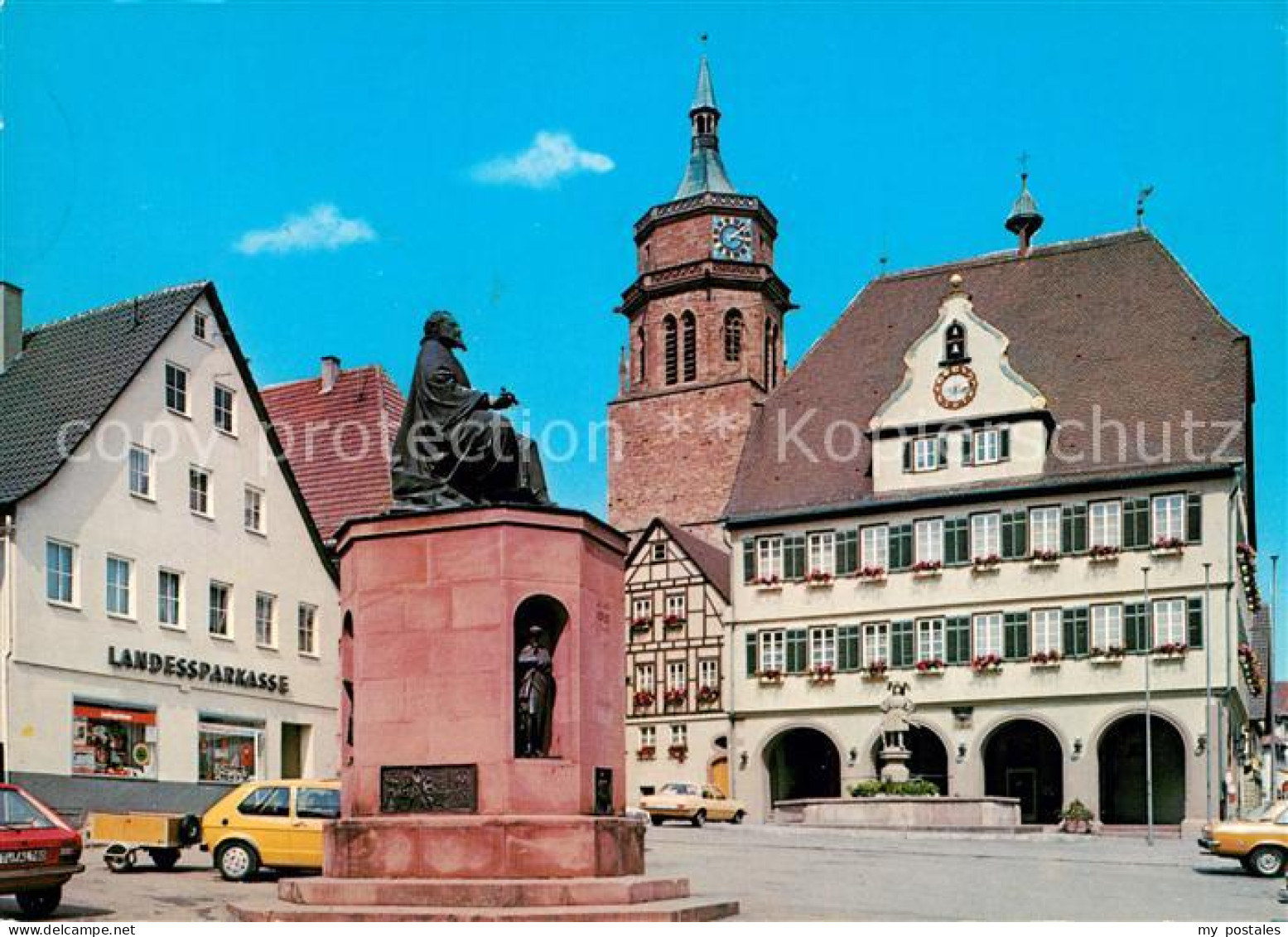 73168204 Weil Der Stadt Marktplatz Kepler Denkmal Weil Der Stadt - Weil Der Stadt