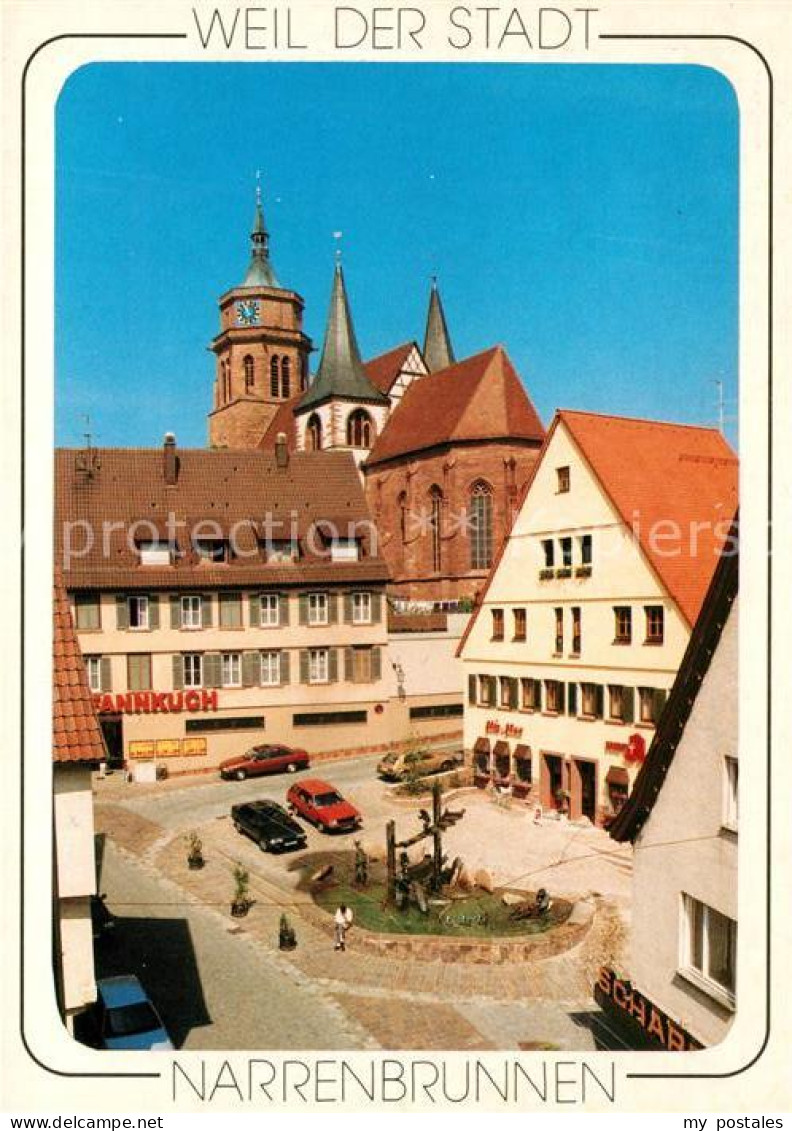 73168202 Weil Der Stadt Narrenbrunnen Kirche Weil Der Stadt - Weil Der Stadt