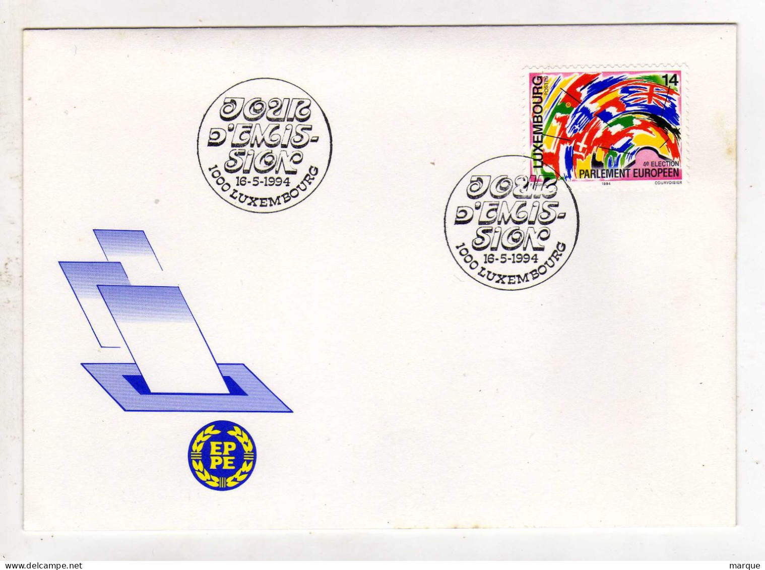 Enveloppe 1er Jour LUXEMBOURG Oblitération 1000 LUXEMBOURG 16/05/1994 - FDC