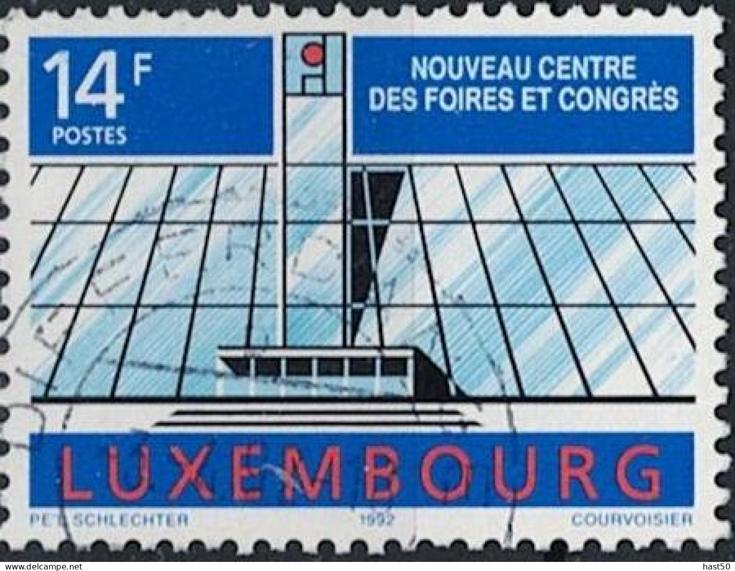 Luxemburg -  Neues Messe- Und Kongresszentrum, Luxemburg-Stadt (MiNr: 1290) 1992 - Gest Used Obl - Used Stamps