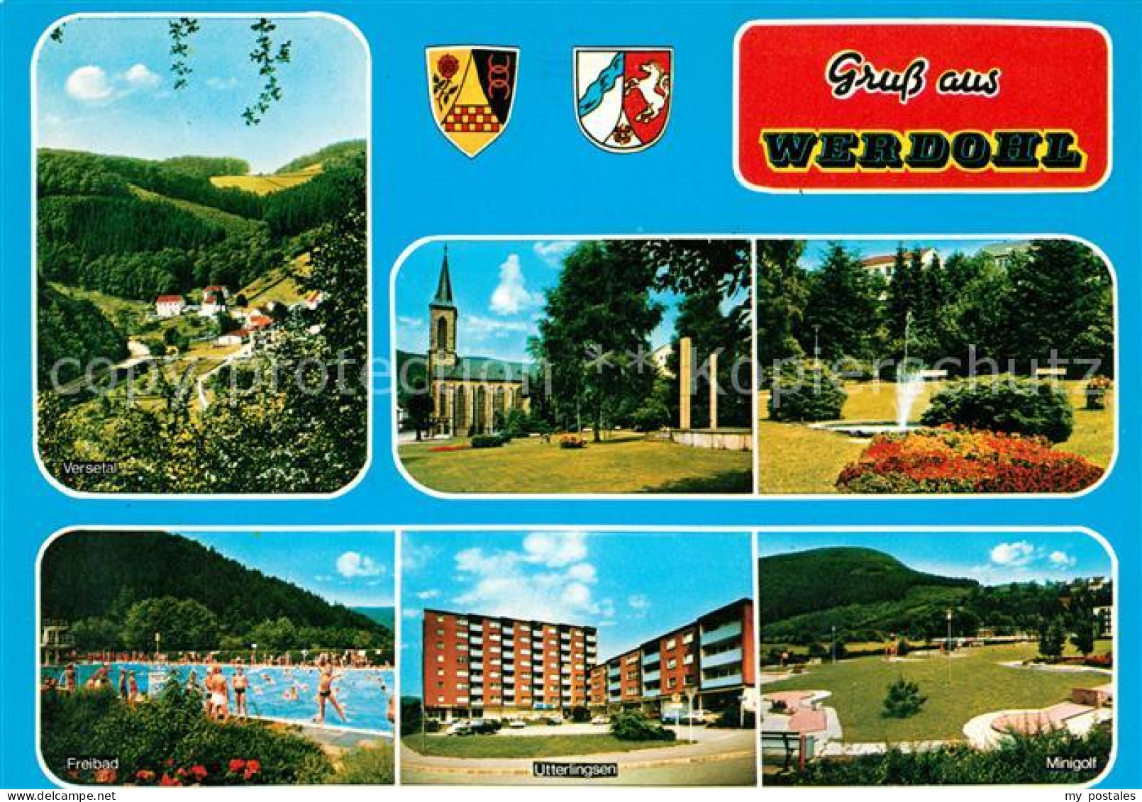 73168018 Werdohl Versetal Freibad Utterlingsen Kirche Park Minigolf Werdohl - Werdohl