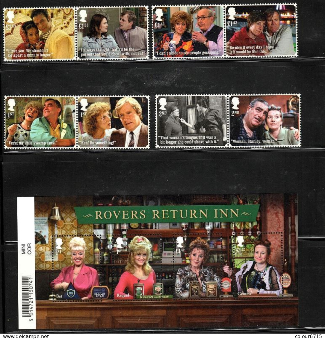 Great Britain/UK 2020 TV Shows - The 60th Anniversary Of Coronation Street (stamps 8v+MS/Block) MNH - Unused Stamps