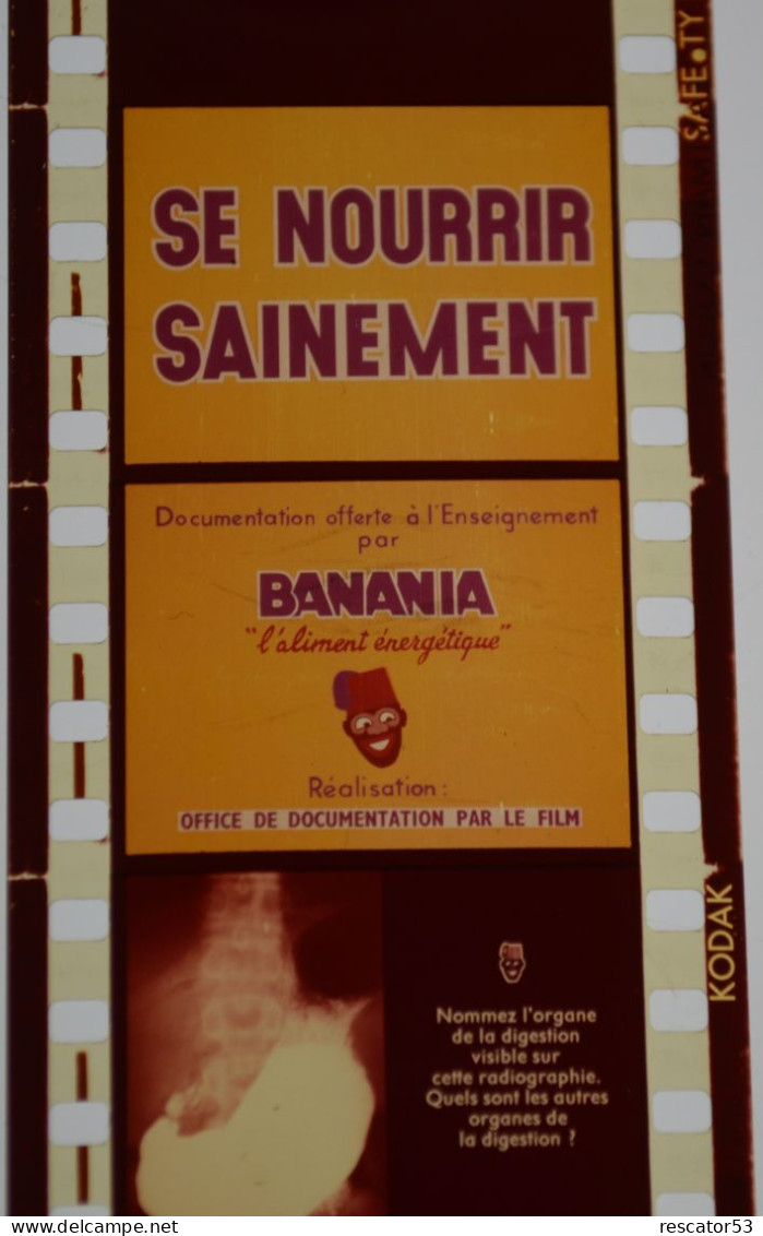 Film Fixe Se Nourrir Sainement Publicité Banania Années 50 - Filmspullen: 35mm - 16mm - 9,5+8+S8mm