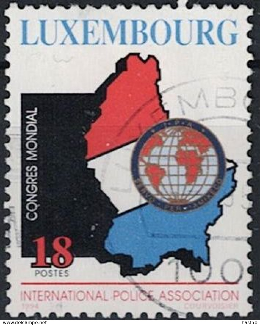 Luxemburg -  Weltkongress Der Internationalen Polizeivereinigun (MiNr: 1343) 1994 - Gest Used Obl - Gebruikt