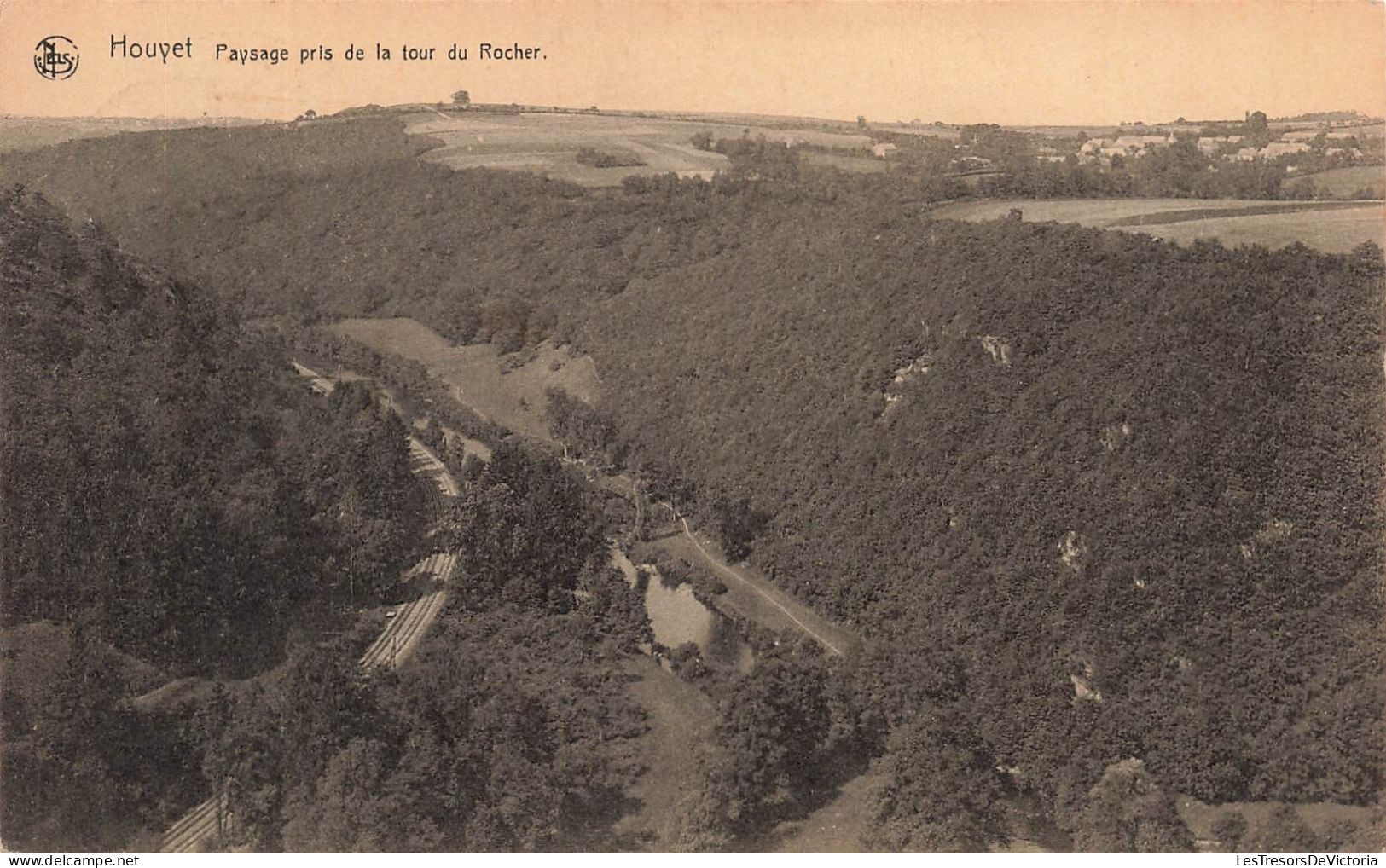 BELGIQUE - Houyet - Vue Générale - Le Paysage Pris De La Tour Du Rocher - Forêt - Carte Postale Ancienne - Houyet