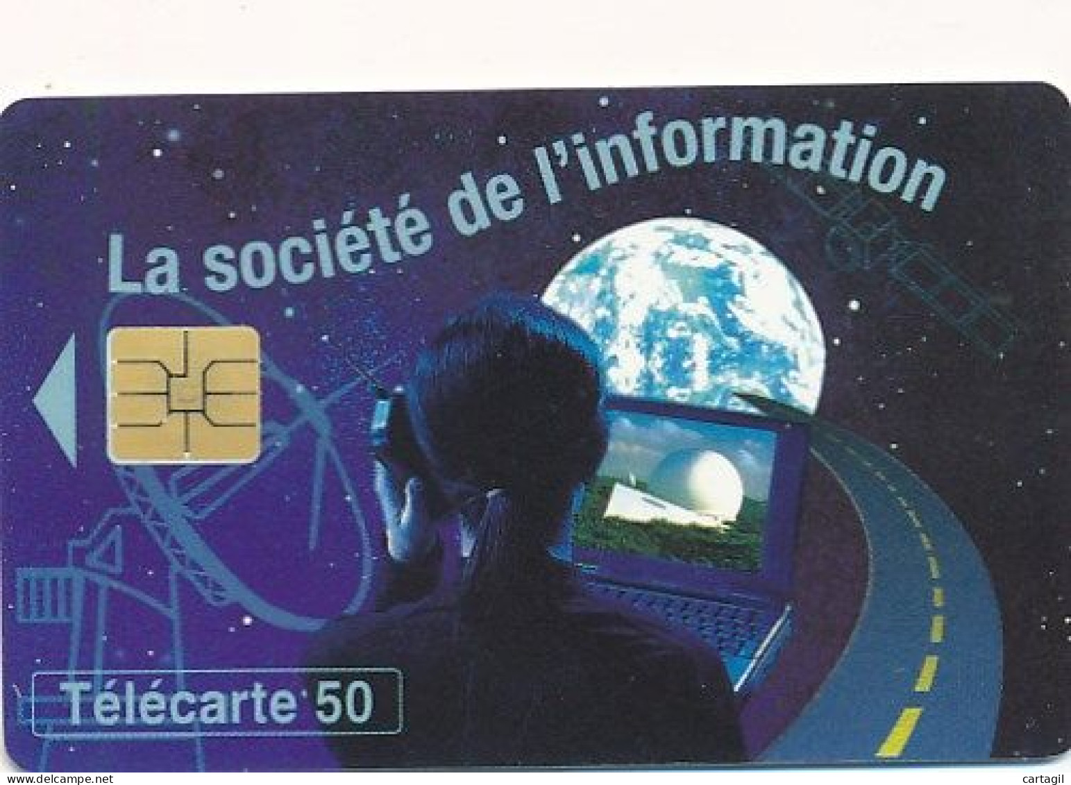 Télécarte France (06/96) Société De L'information  (visuel, Puce, état, Unités, Etc Voir Scan) + Port - Sin Clasificación