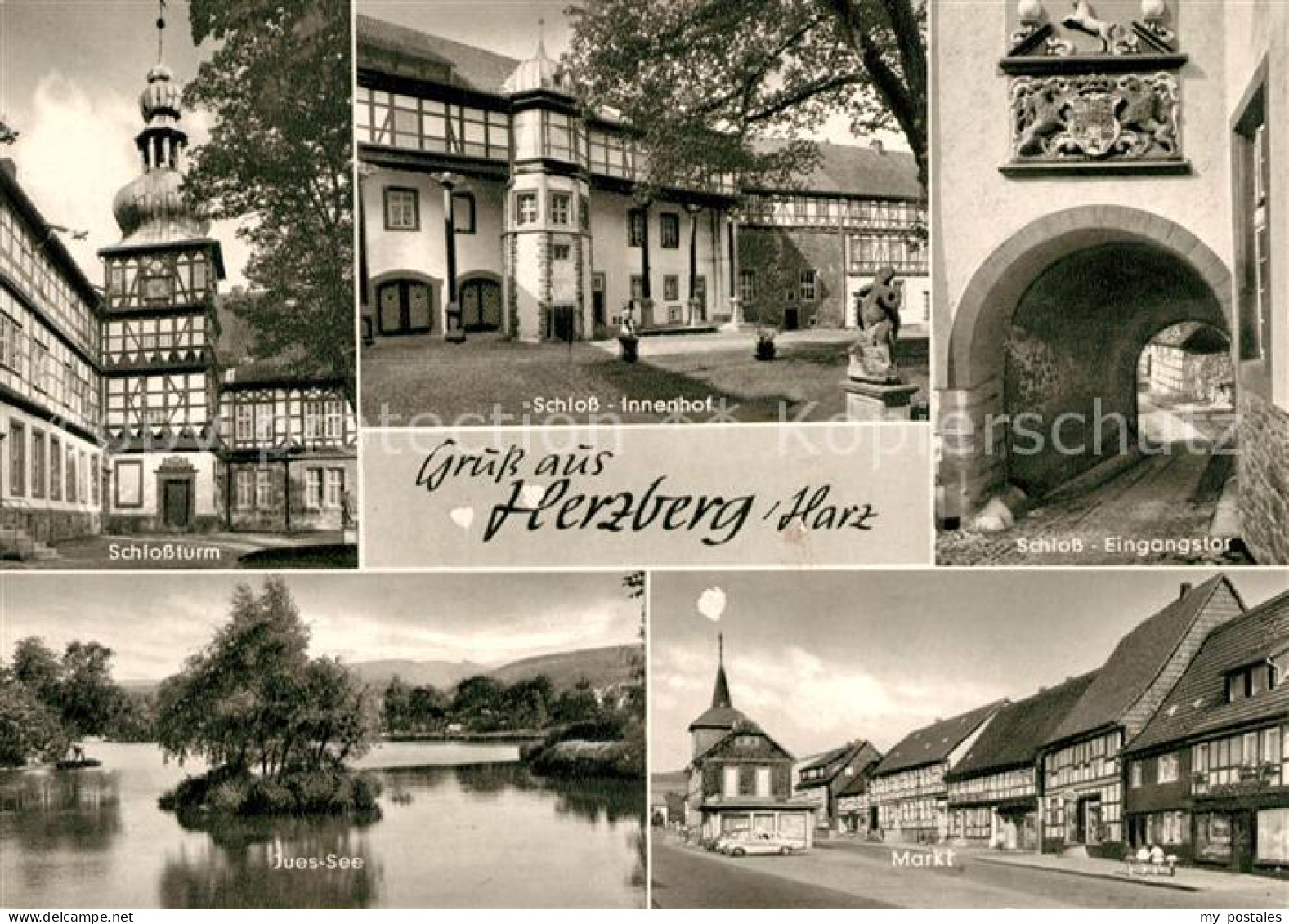 73167672 Herzberg Harz Schlossturm Schloss Innenhof Eingangstor Juessee Markt He - Herzberg