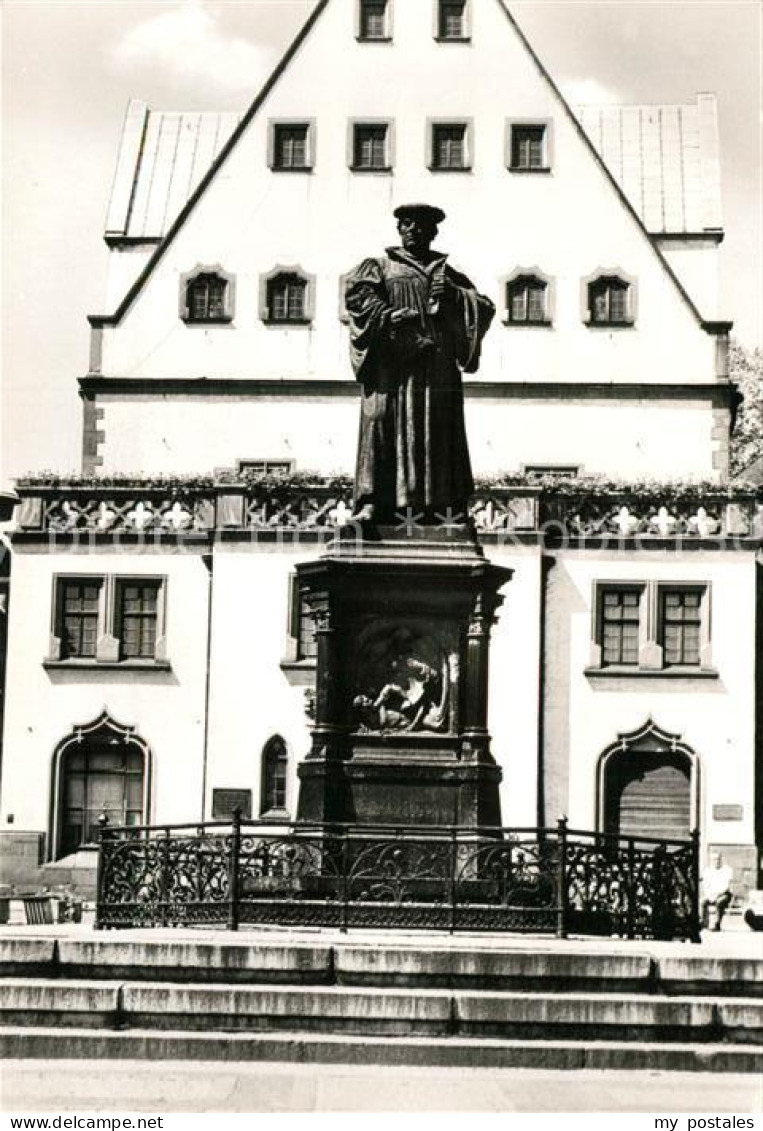 73167660 Eisleben Lutherdenkmal Und Rathaus Eisleben - Eisleben