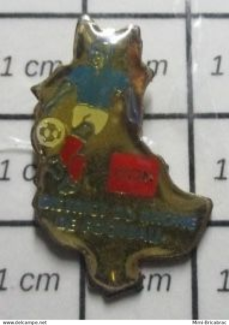 713G Pin's Pins / Beau Et Rare / SPORTS / FOOTBALL DISTRICT DES COTES DU RHONE Patron , 3 Ballons ! - Football