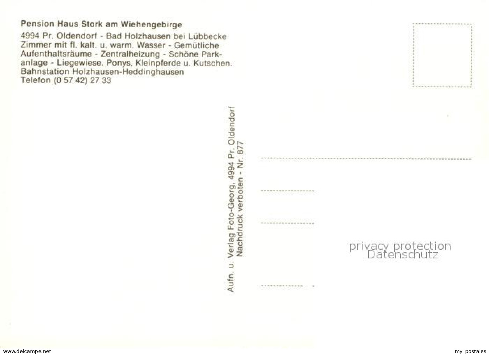 73167216 Bad Holzhausen Luebbecke Pension Haus Stork Am Wiehengebirge Ponys Boer - Getmold