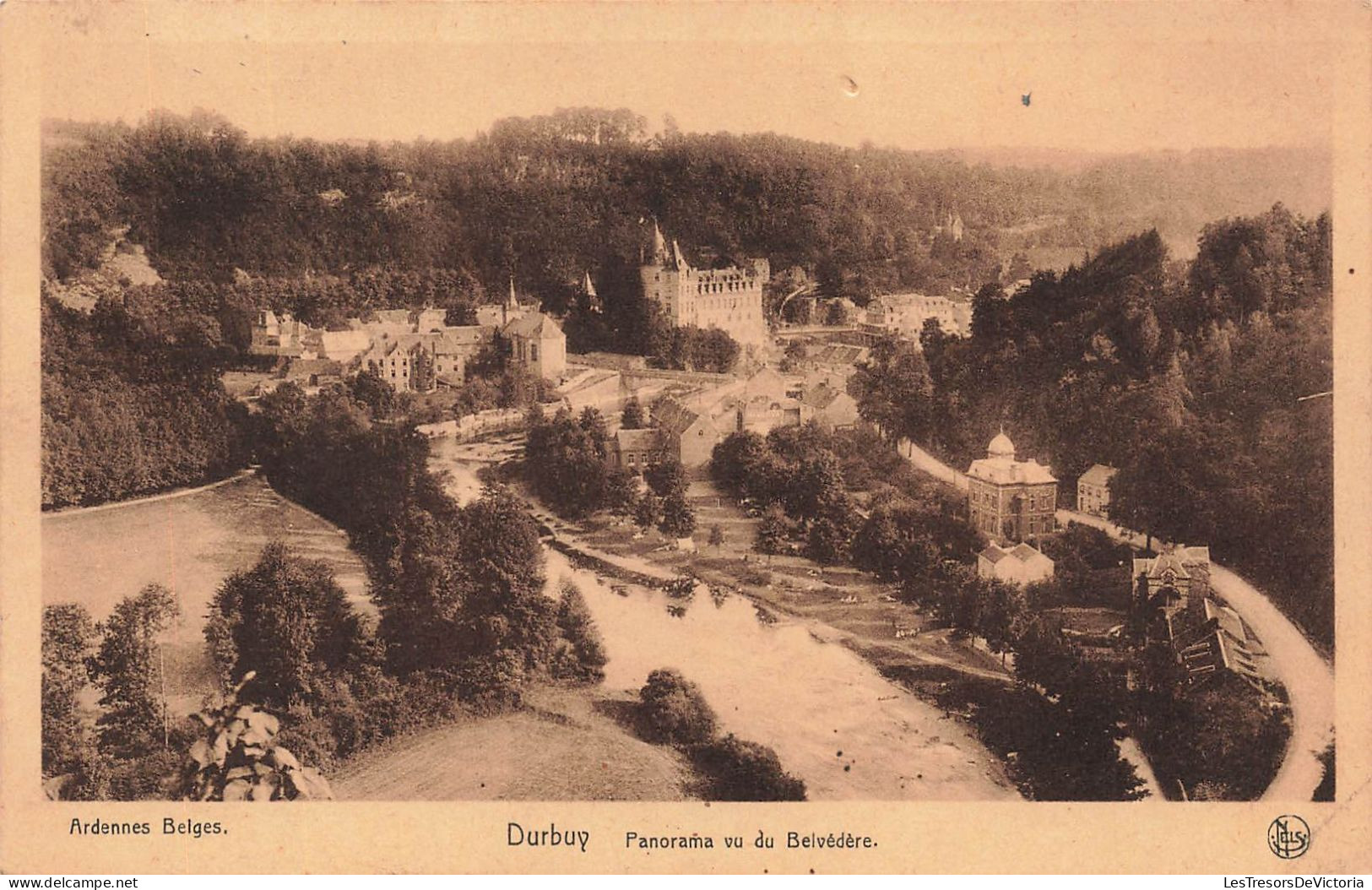 BELGIQUE - Durbuy - Panorama Vue Du Belvédère - Vue Générale De L'endroit - Carte Postale Ancienne - Durbuy