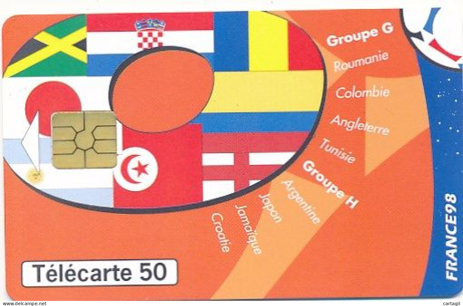 Télécarte France (03/98) Puzzle 4 Cartes France 98 (visuel, Puce, état, Unités, Etc Voir Scan) + Port - Sin Clasificación