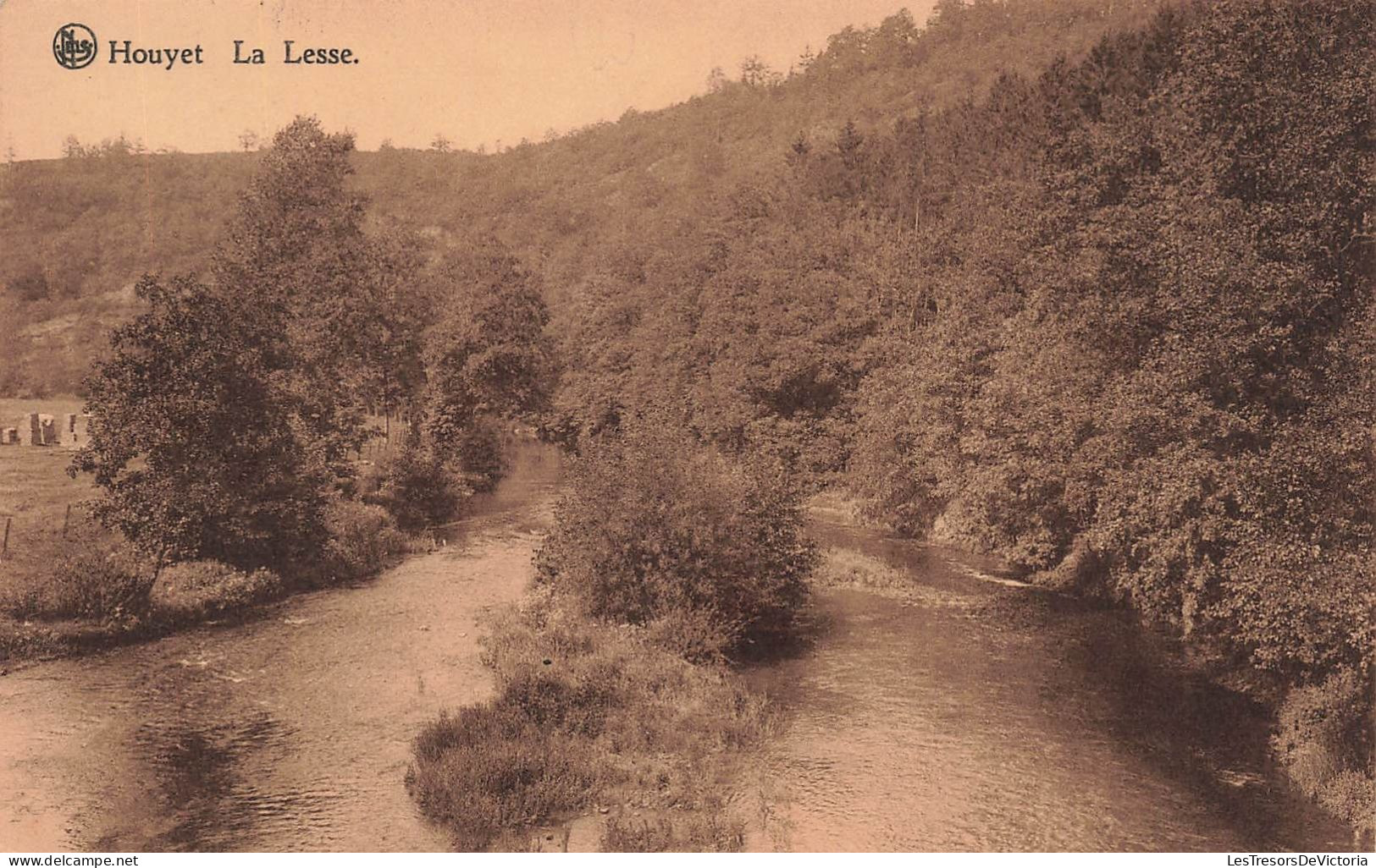 BELGIQUE - Houyet - La Lesse - Vue D'une Rivière - La Forêt - Carte Postale Ancienne - Houyet