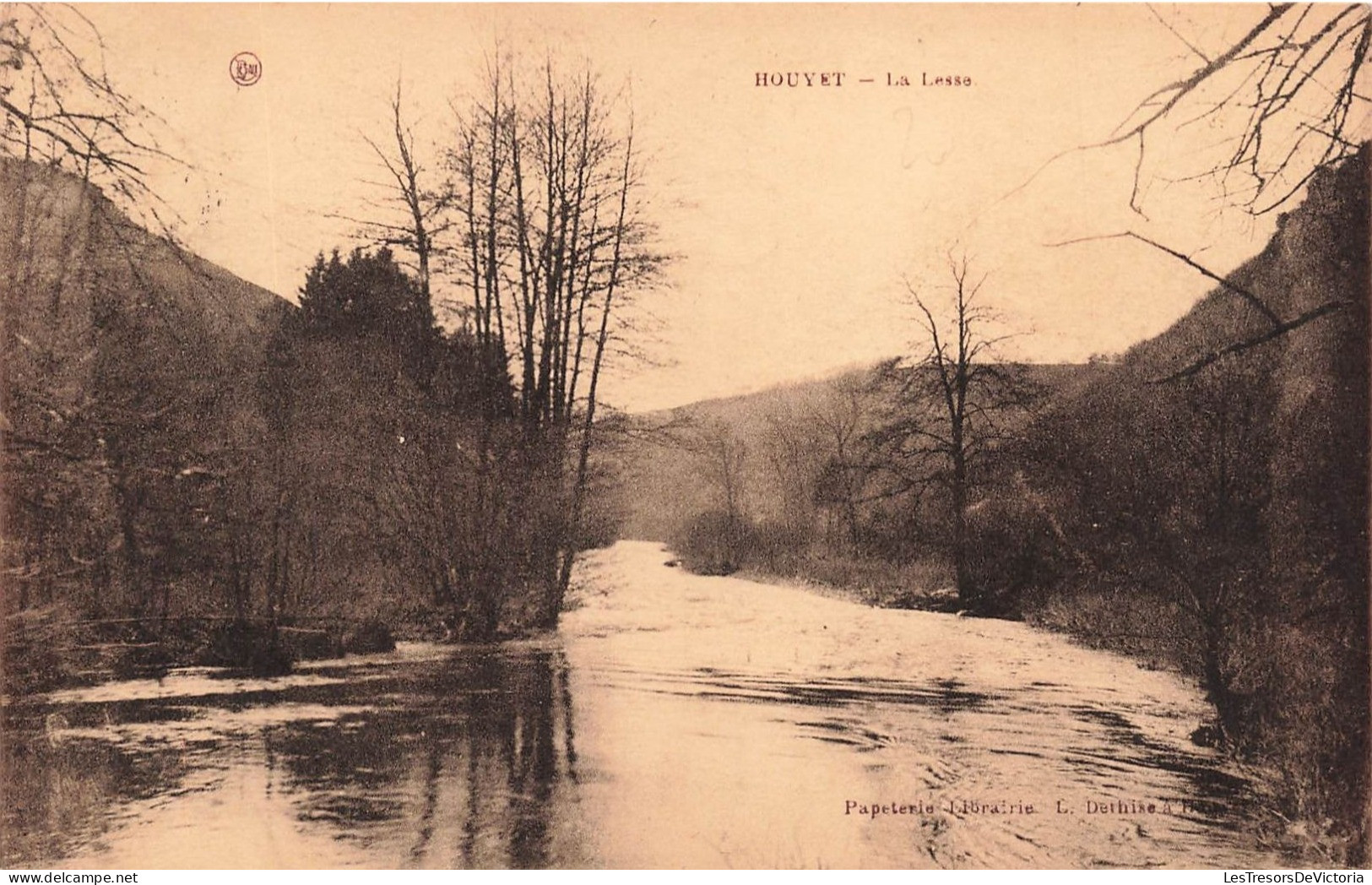 BELGIQUE - Houyet - La Lesse - Vue D'une Rivière - La Forêt - Carte Postale Ancienne - Houyet