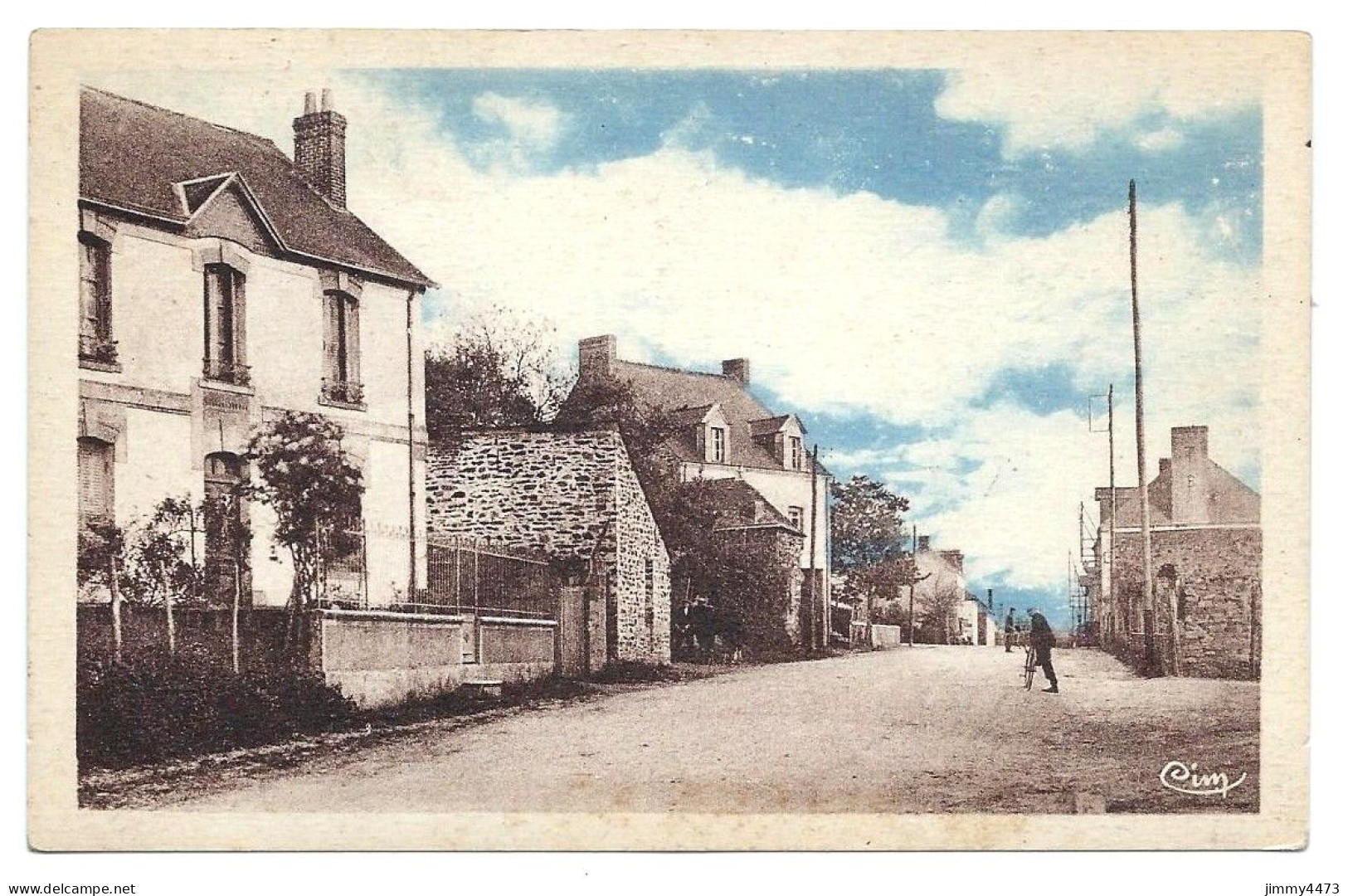 CPA - BESLE (Loire-Inf.) Route De La Gare ( Commune De Guémené-Penfao ) Phot A. Leparoux - Guémené-Penfao