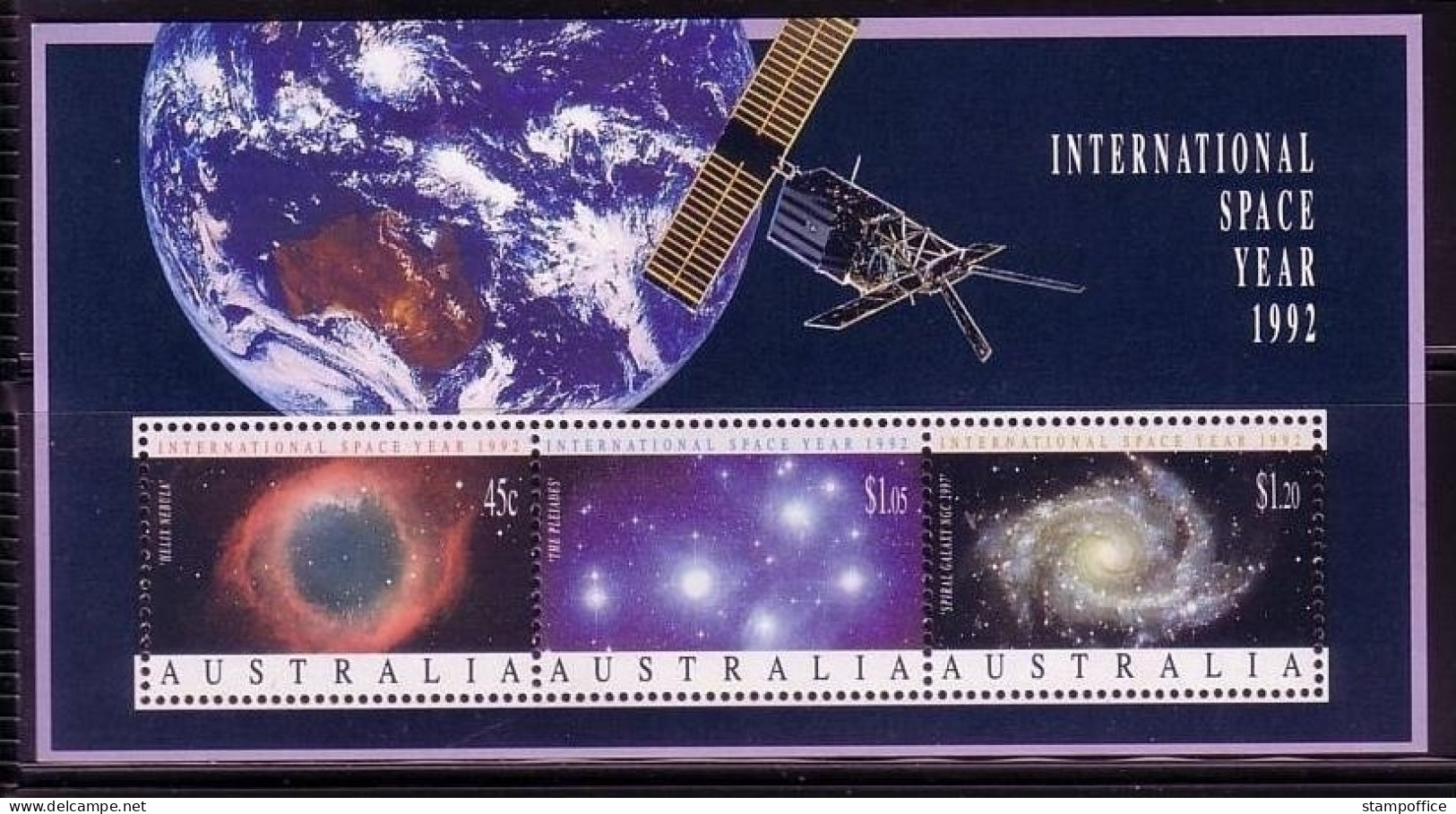 AUSTRALIEN BLOCK 14 POSTFRISCH(MINT) WELTRAUMFORSCHUNG - INTERNATIONAL SPACE YEAR 1992 - Oceanië