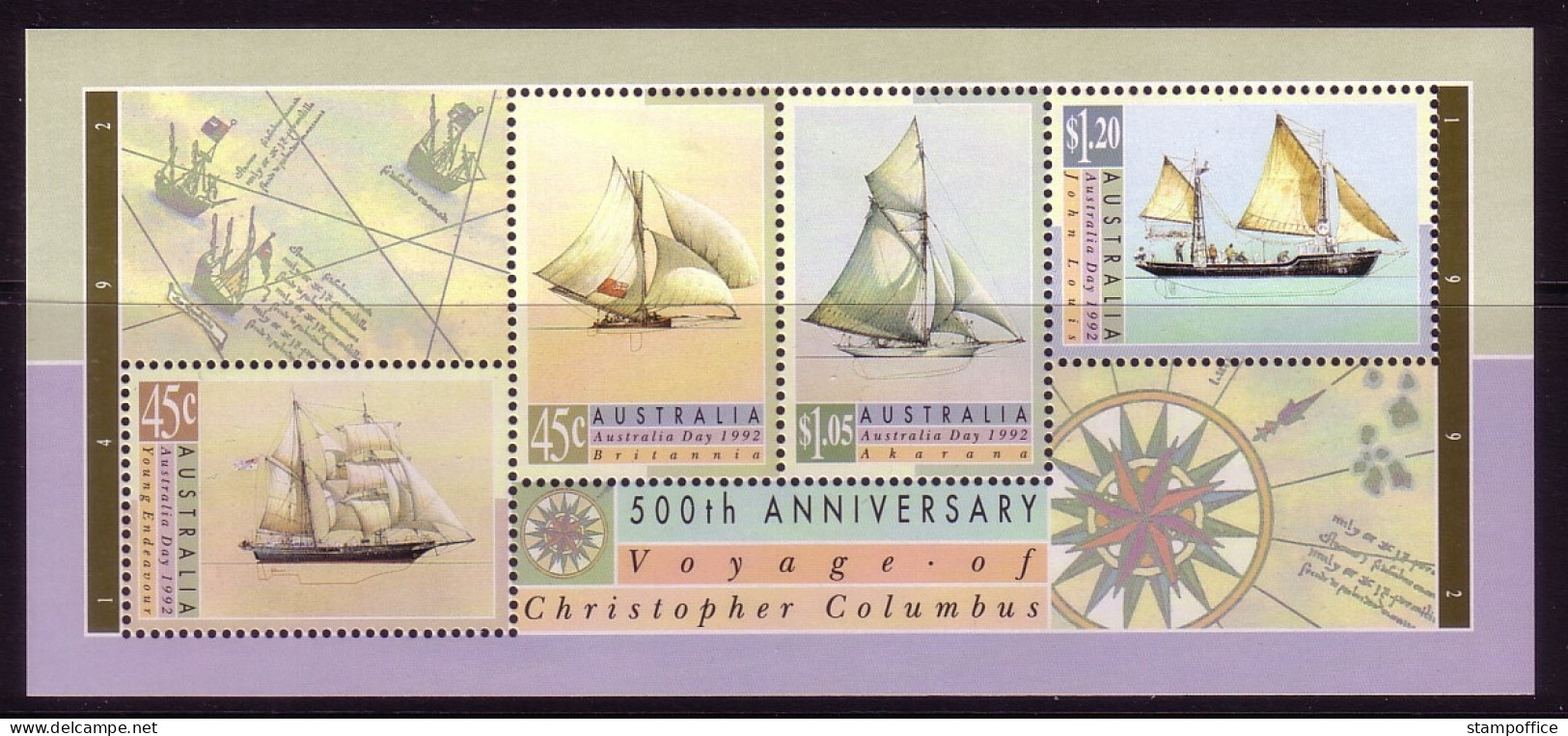 AUSTRALIEN BLOCK 13 POSTFRISCH(MINT) SEGELSCHIFFE - Blocs - Feuillets