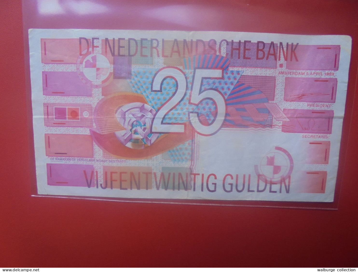 PAYS-BAS 25 GULDEN 1999 Circuler (B.33) - 25 Florín Holandés (gulden)