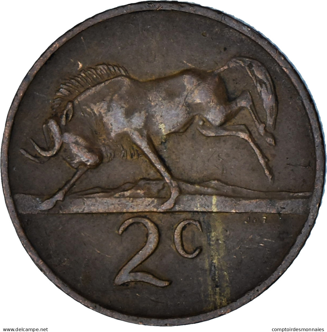 Afrique Du Sud, 2 Cents, 1973 - Afrique Du Sud