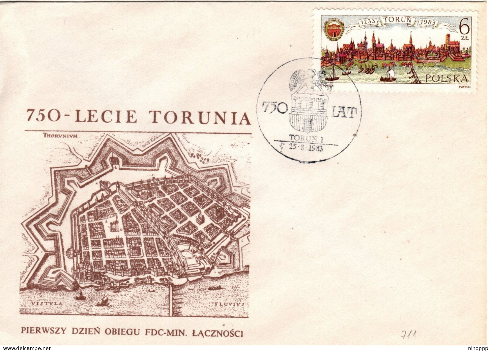 Poland 1983 750 Anniv. Of Torun  First Day Cover - FDC