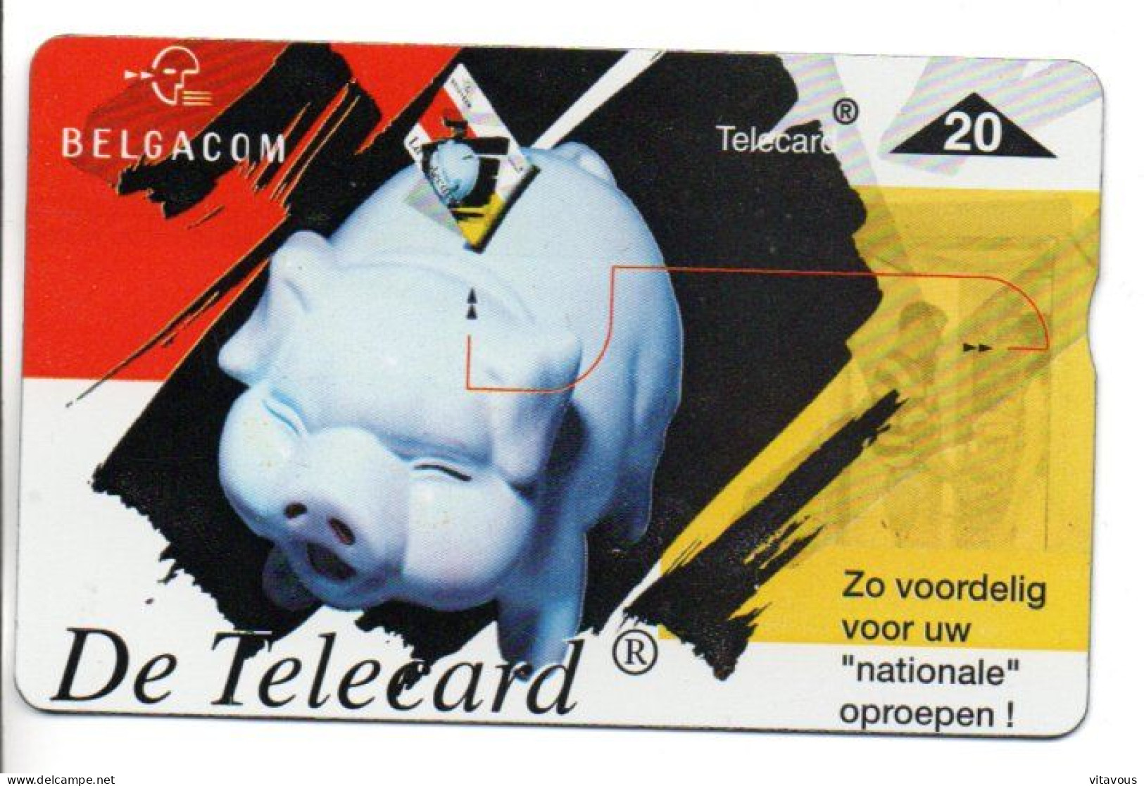 Cochon Pig Télécarte Prépayée Belgique Card  (G 1064) - Sonstige & Ohne Zuordnung