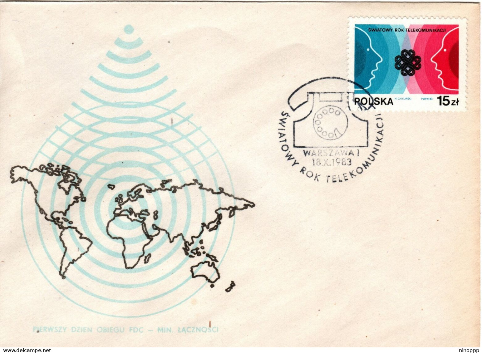 Poland 1983 Word Communication Year First Day Cover - FDC