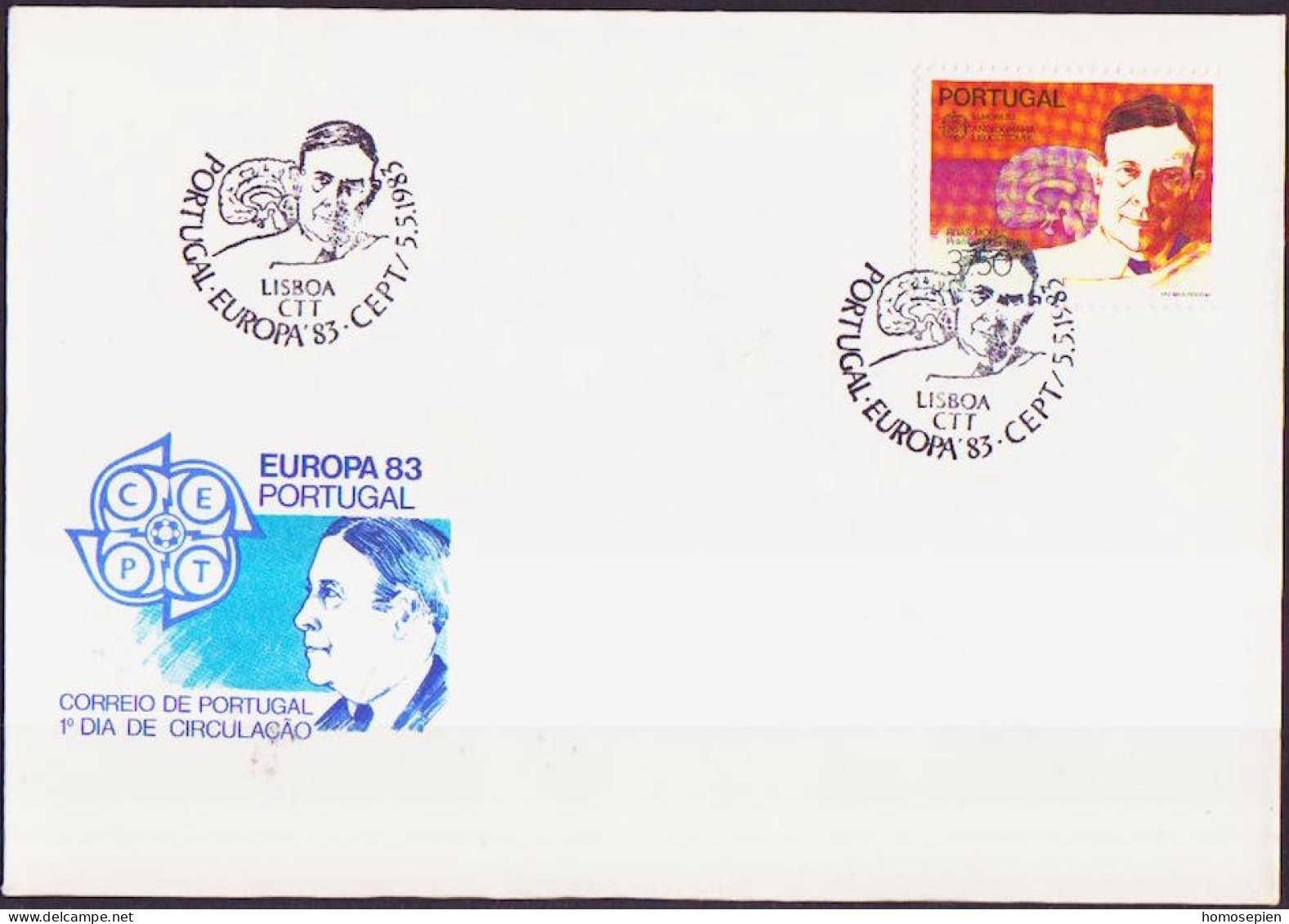 Europa CEPT 1983 Portugal FDC1 Y&T N°1580 - Michel N°1601 - 37,50e EUROPA - 1983