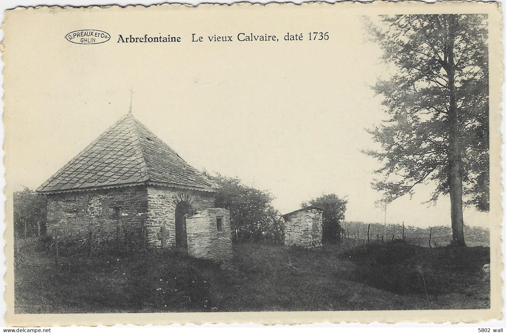 ARBREFONTAINE : Le Vieux Calvaire Daté De 1736 - Lierneux