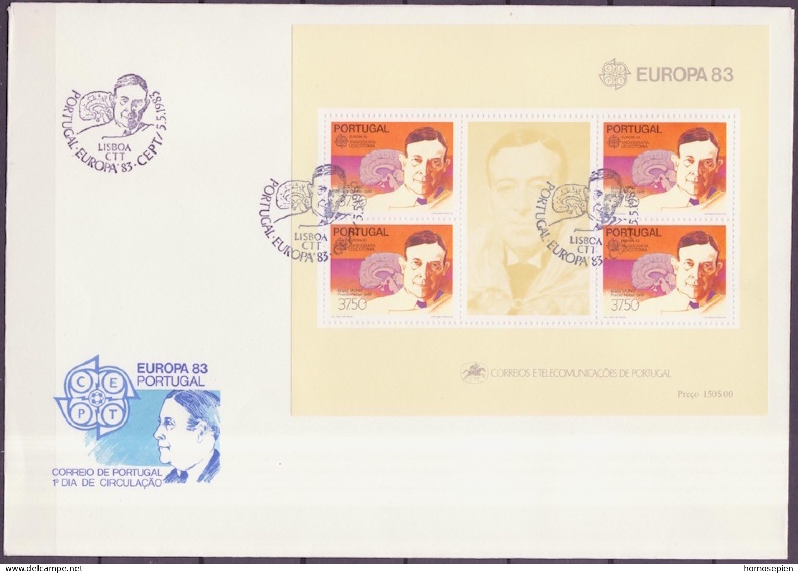 Europa CEPT 1983 Portugal FDC Y&Tn°BF41 - Michel N°B40 - 37,50e EUROPA - 1983