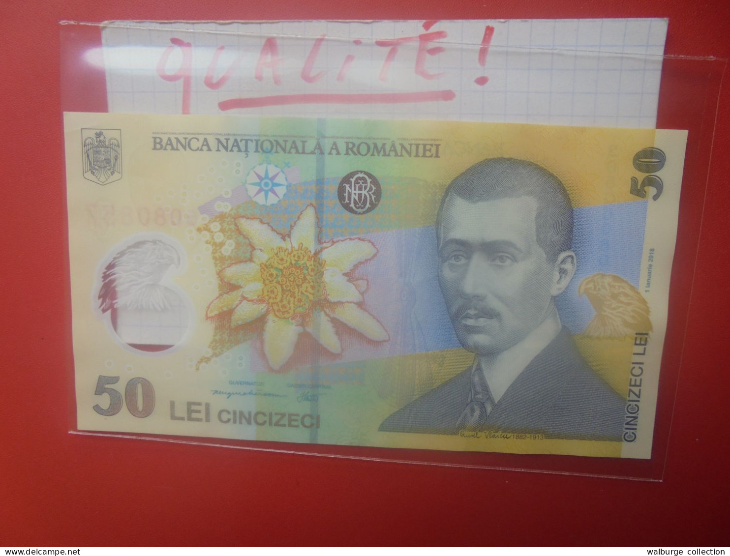 ROUMANIE 50 LEI (POLYMER) 2018 Circuler Belle Qualité (B.33) - Romania