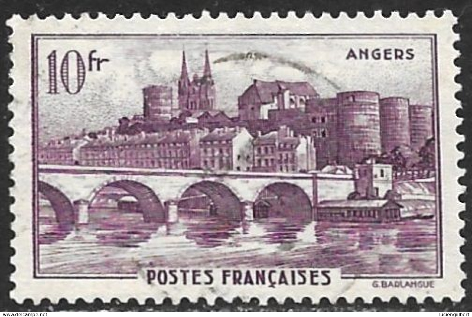 TIMBRE N° 500  -  ANGERS  -  OBLITERE  -  1941 - Usados