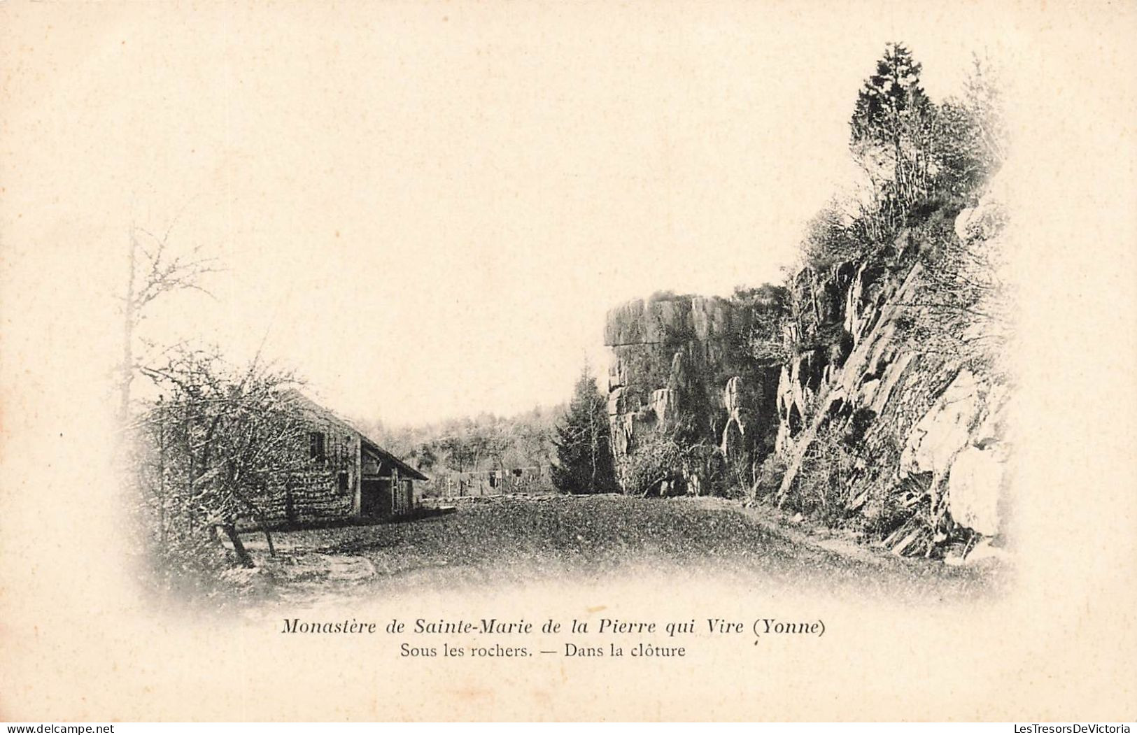 FRANCE - Monastère De Sainte Marie De La Pierre Qui Vire - Sous Les Rochers - Dans La Clôture - Carte Postale Ancienne - Autres & Non Classés