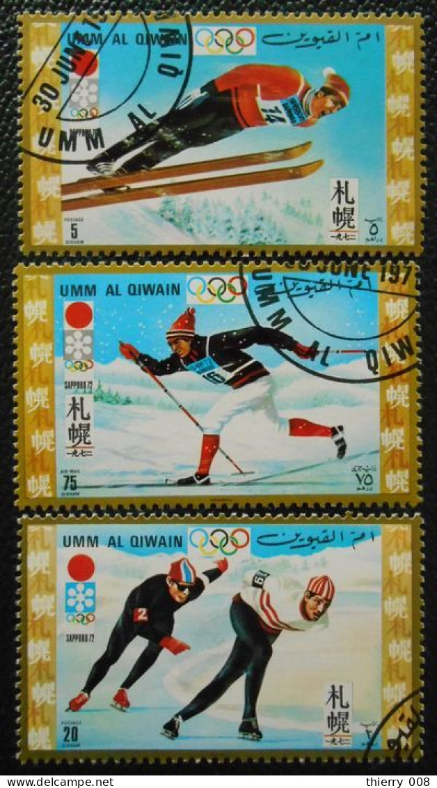 26 Umm Al Qiwain Jeux Olympiques Sapporo 1972 Saut à Ski Ski De Fond Patinage - Hiver 1972: Sapporo