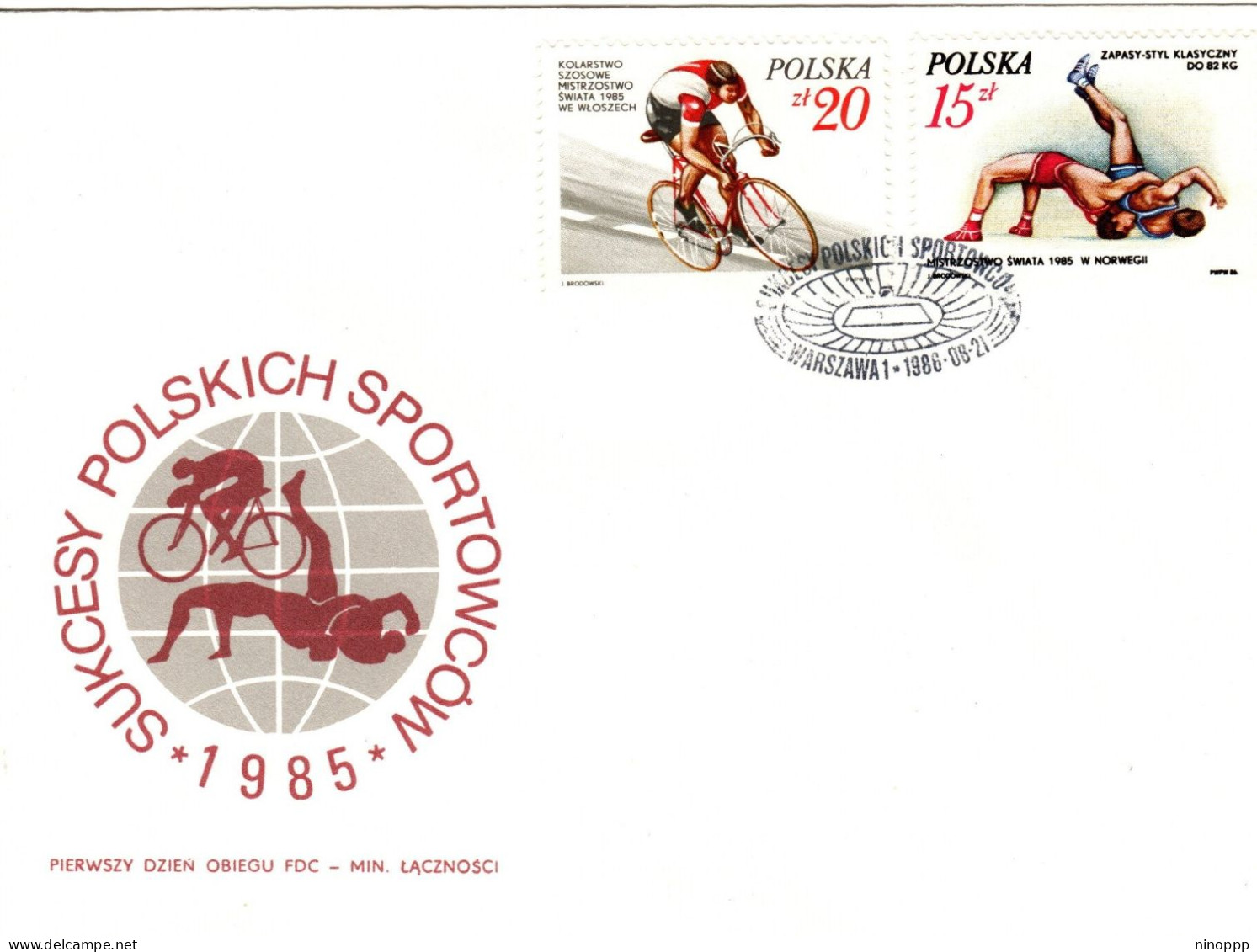 Poland 1986 Sports, First Day Cover - FDC