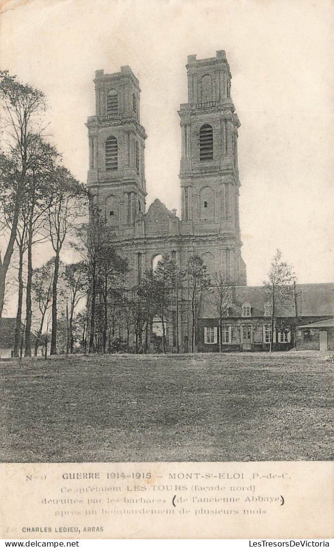 MILITARIA - Guerre 1924 - 1915 - Mont St Eloi - Pas De Calais  - Carte Postale Ancienne - War 1914-18