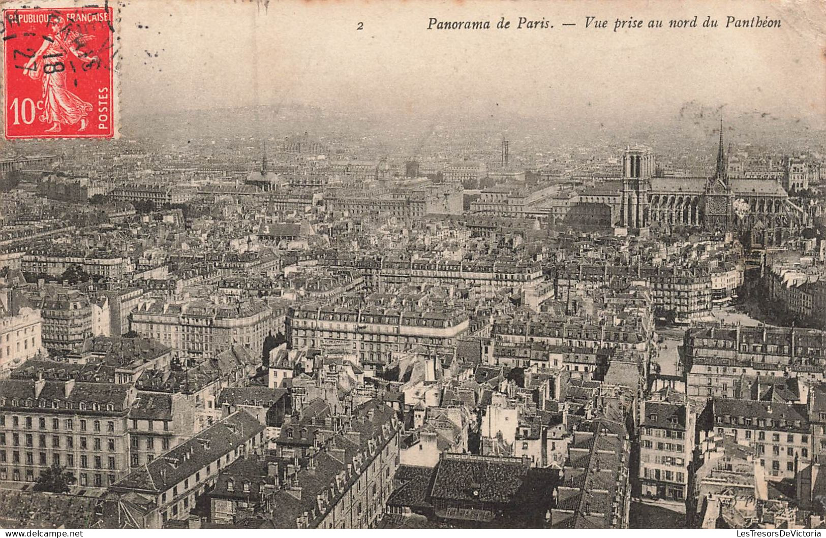 FRANCE - Paris - Panorama - Vue Prise Au Nord Du Panthéon - Carte Postale Ancienne - Pantheon