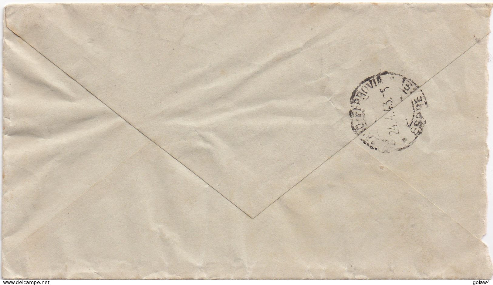 36149# LETTRE ESPRESSO Obl AMB. MESSINA NAPOLI 104 (B) 1943 MERANO - Express Mail