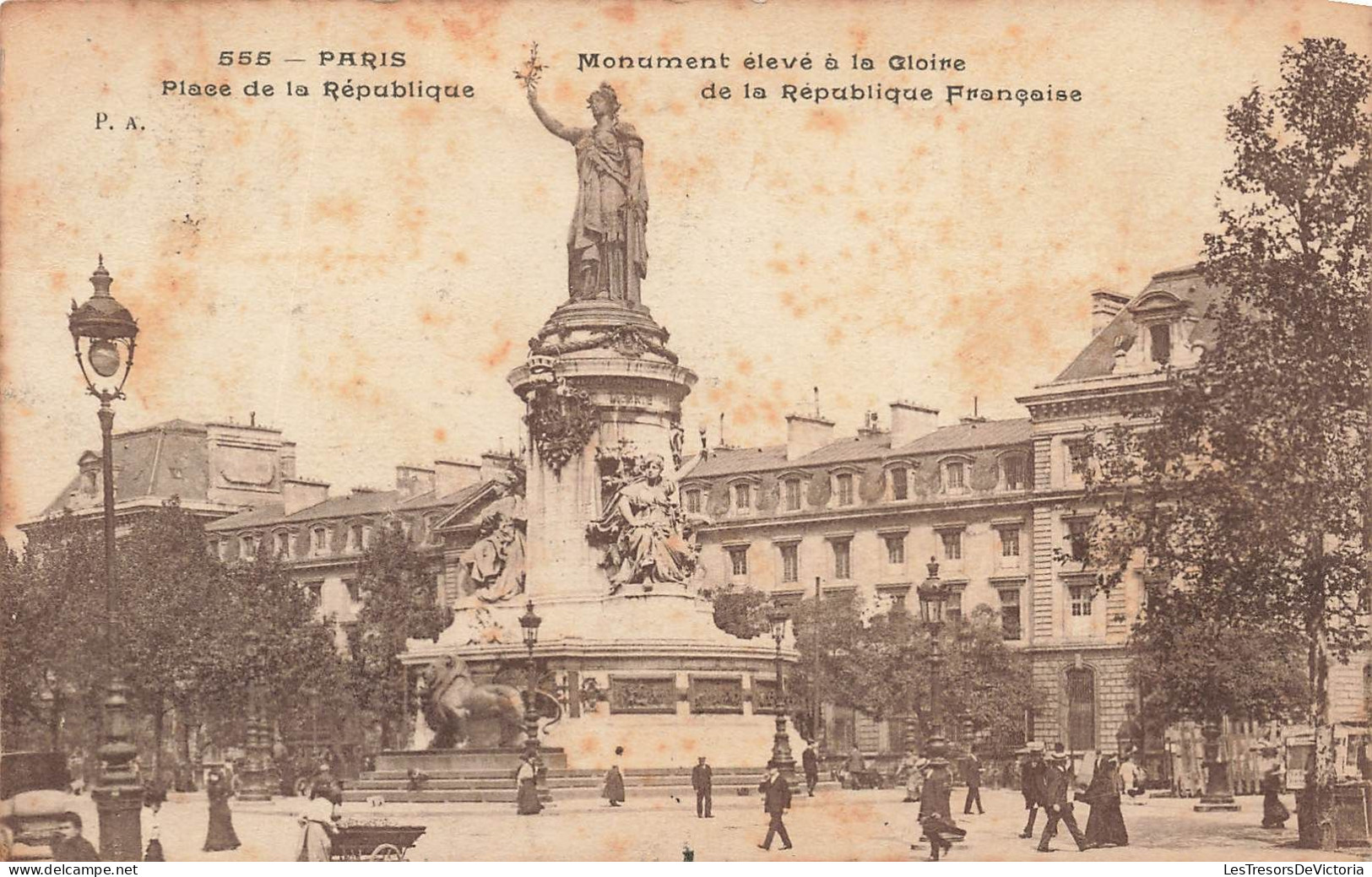 FRANCE - Paris - Place De La République - Monument élevé à La Gloire De La République Française - Carte Postale Ancienne - Autres Monuments, édifices