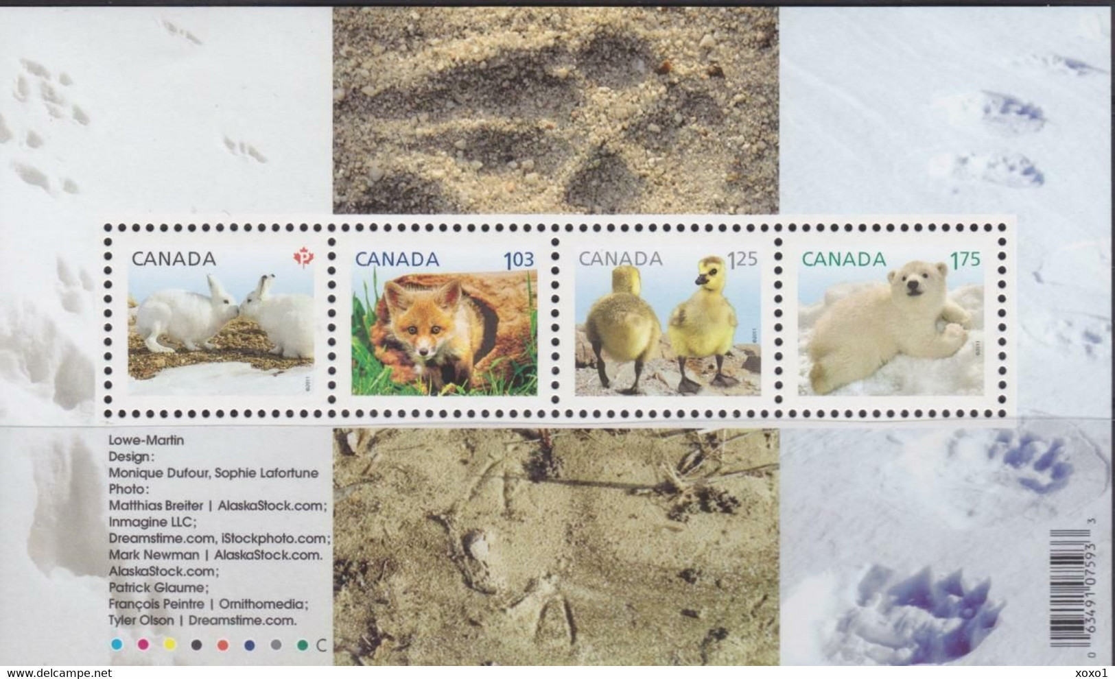 Canada 2011 MiNr. 2678 - 2681 (Block 135) Kanada Baby Wildlife Animals Birds - I S\sh MNH** 9,50 € - Altri & Non Classificati