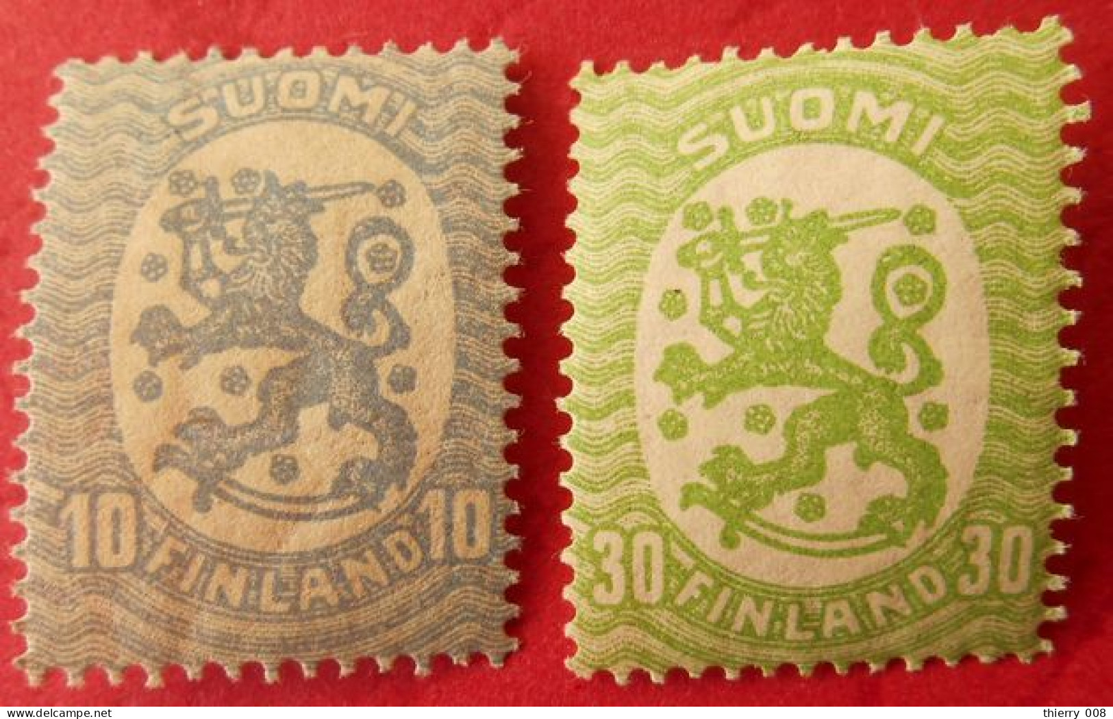 38 Suomi Finland Finlande Lions Héraldiques Armoiries - Other & Unclassified